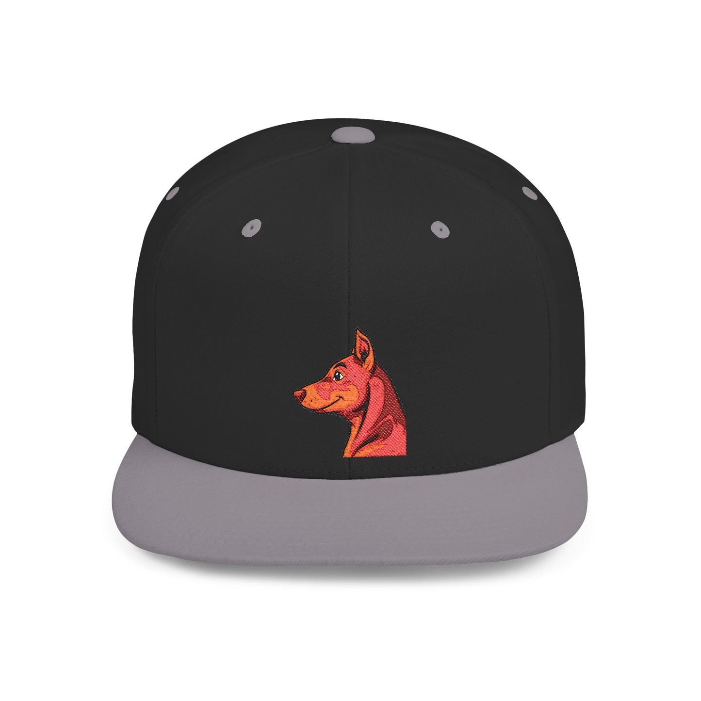 Custom Embroidered Flat Bill Snapback