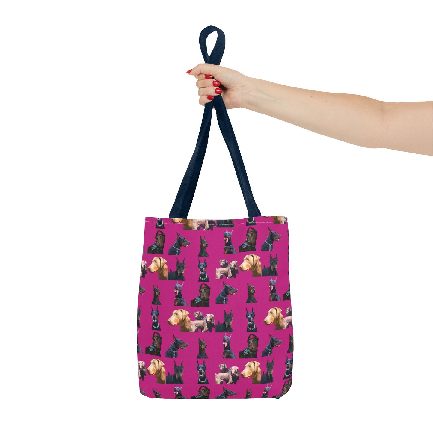 Edition 8 Doberman Model Pattern Pink Tote Bag