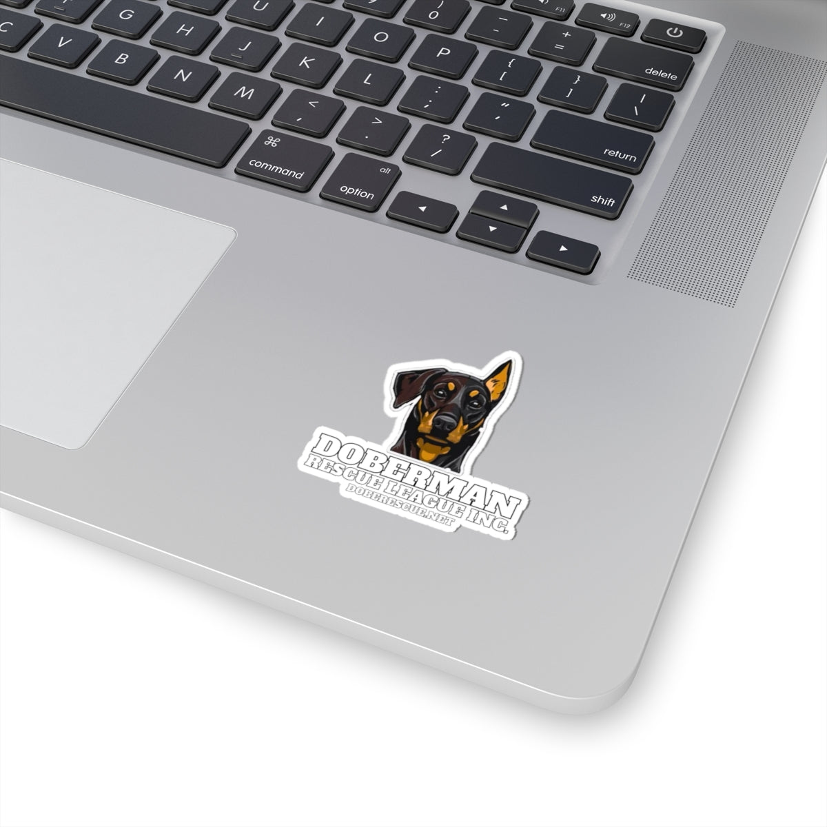 Doberman Rescue League Kiss-Cut Sticker — Doberman Head Logo (doberscue.net)