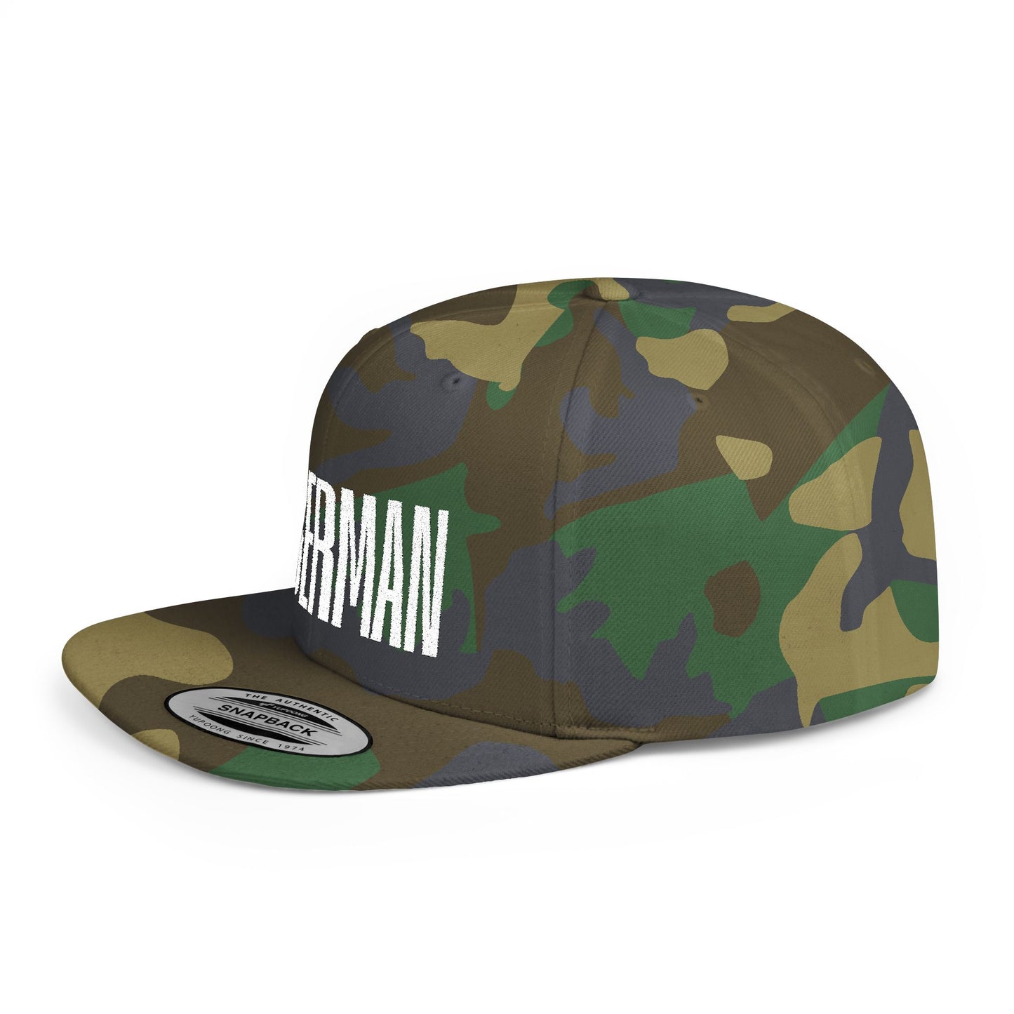 Doberman 2 Embroidered Flat Bill Snapback