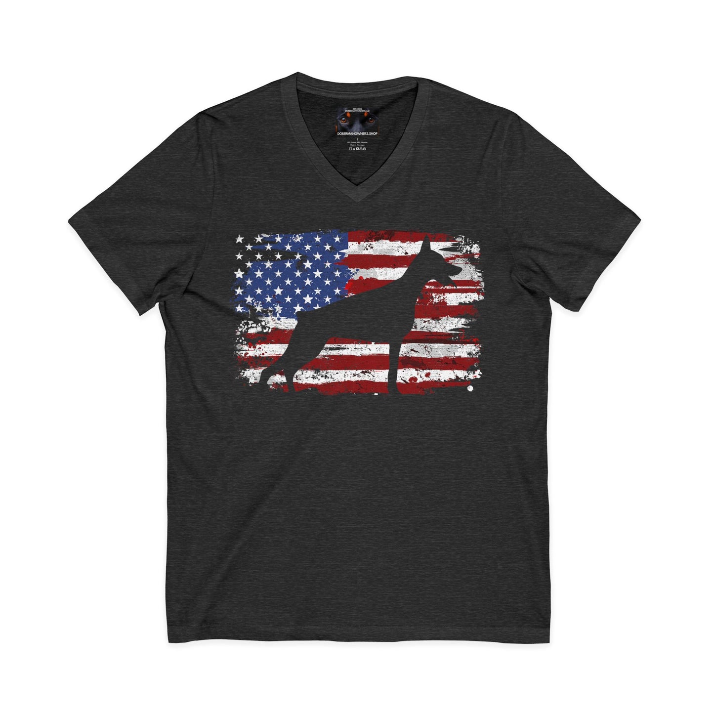 Patriot 3 Private Label Unisex Jersey Short Sleeve V-Neck Tee