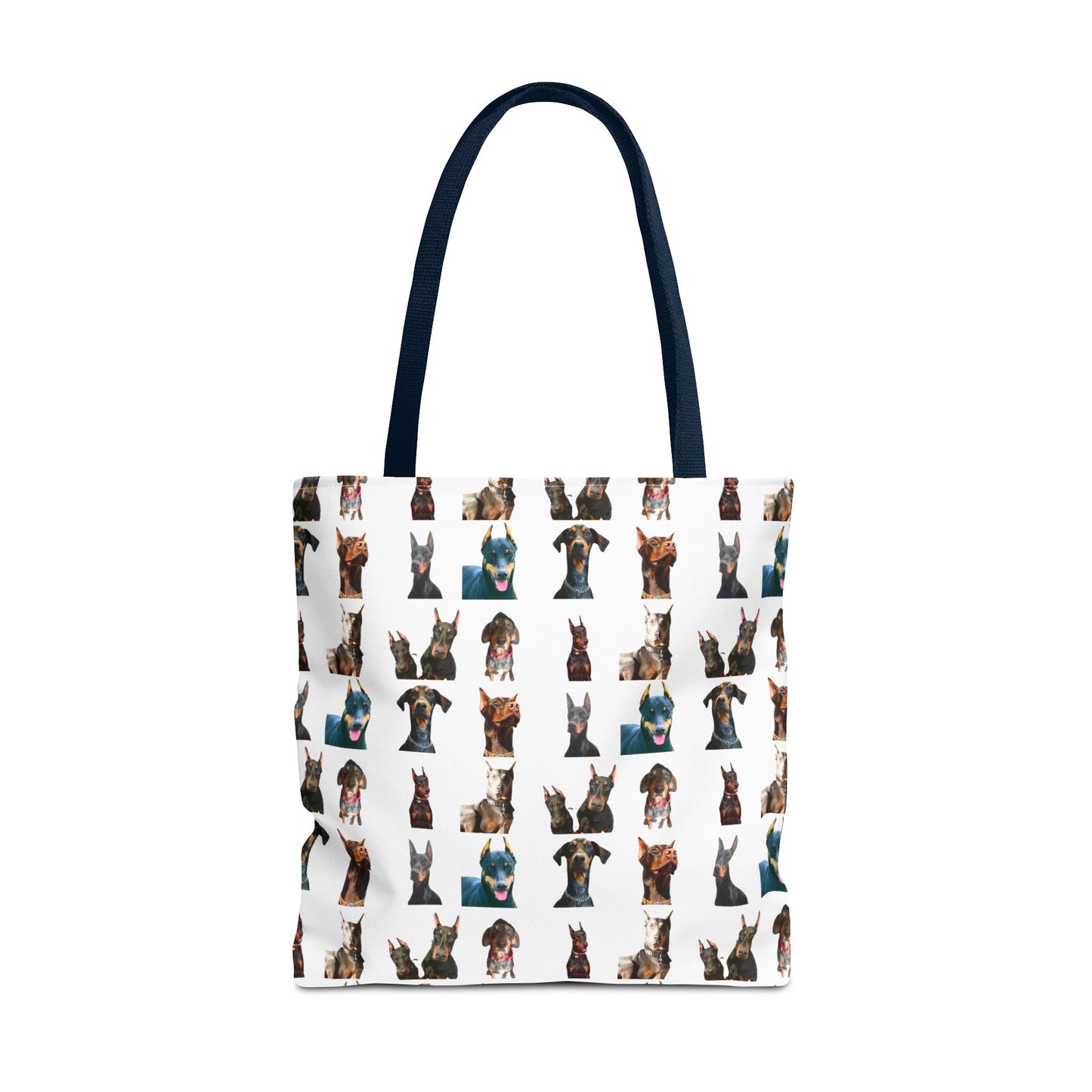 Edition 4 Doberman Model Pattern White Tote Bag