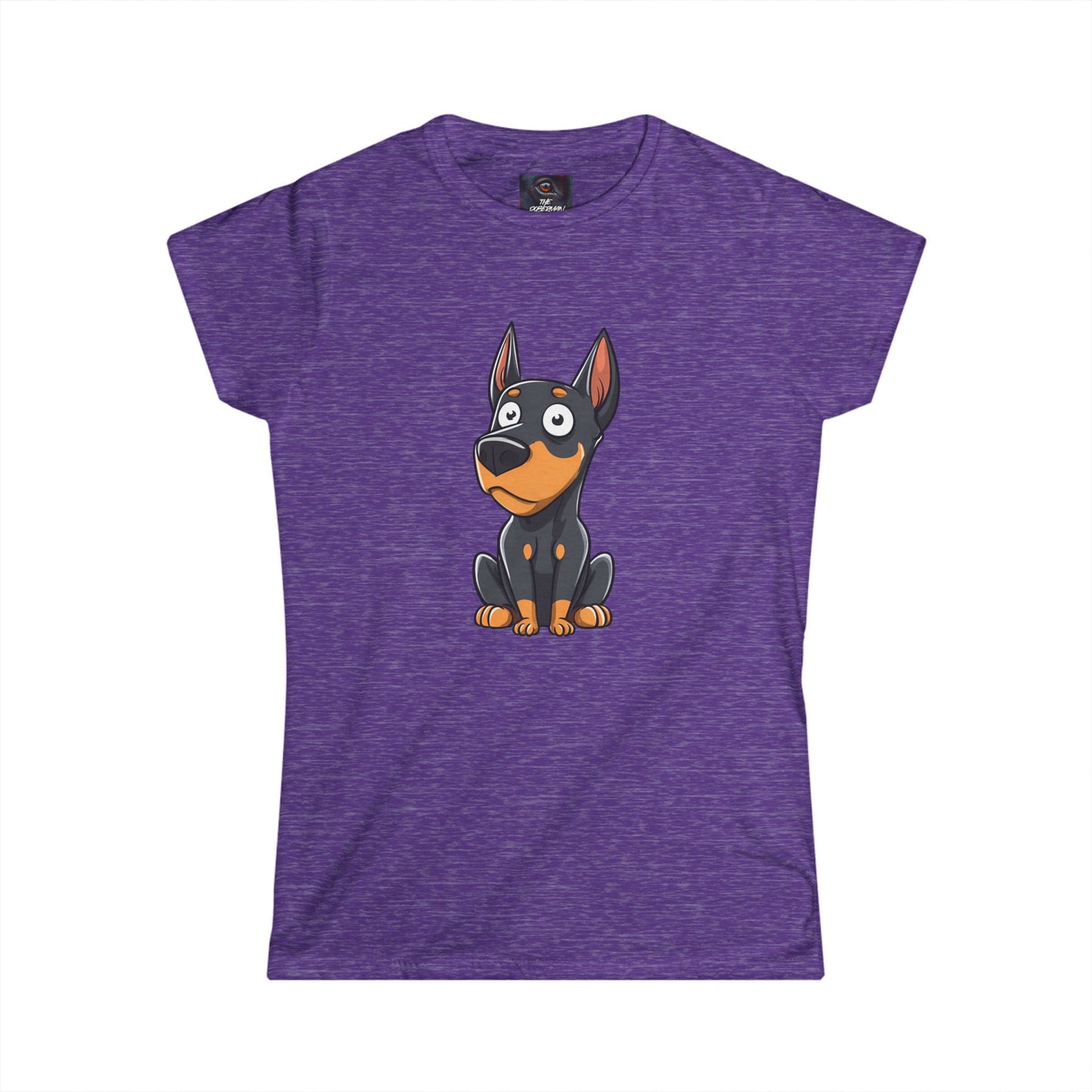 Cartoon Doberman 2 Women's Softstyle Tee