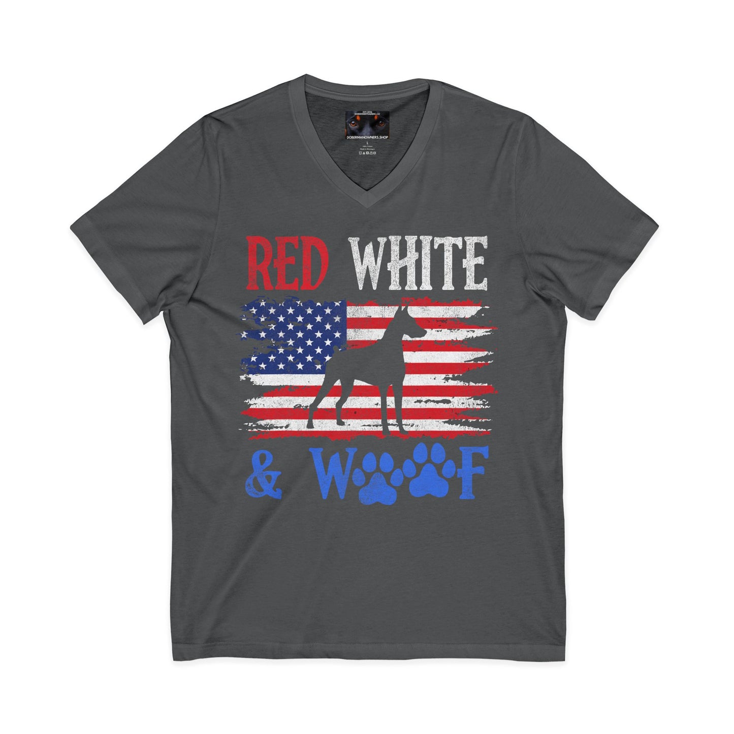 Patriot 5 Private Label Unisex Jersey Short Sleeve V-Neck Tee