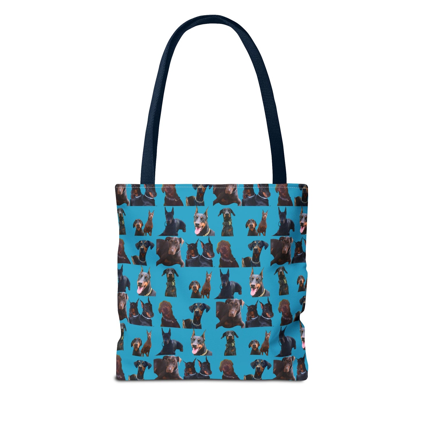 Edition 5 Doberman Model Pattern Turquoise Tote Bag