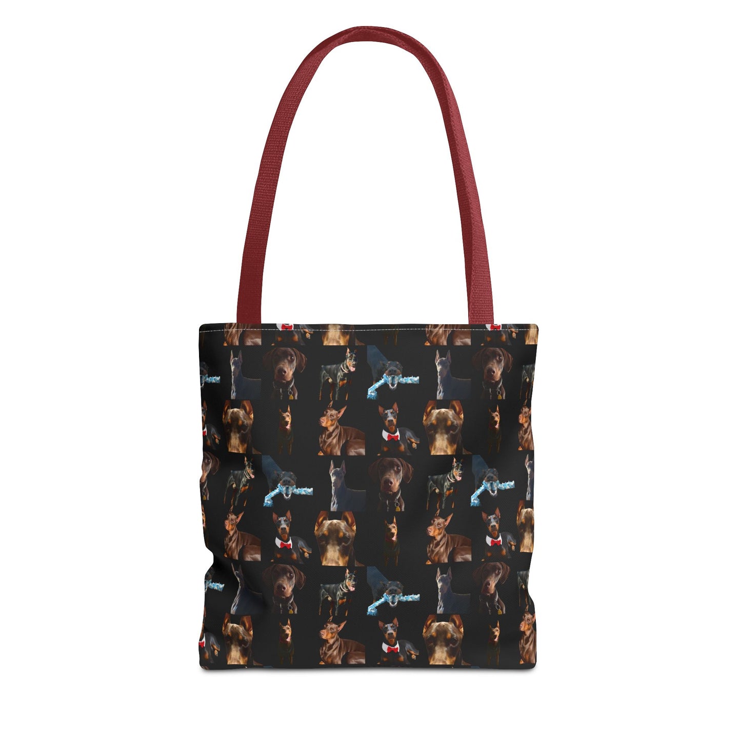 Edition 1 Doberman Model Pattern Black Tote Bag