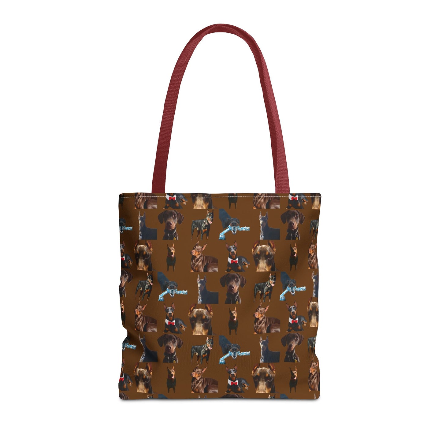 Edition 1 Doberman Model Pattern Brown Tote Bag