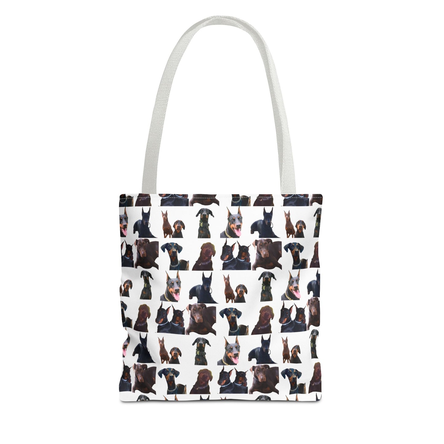 Edition 5 Doberman Model Pattern White Tote Bag