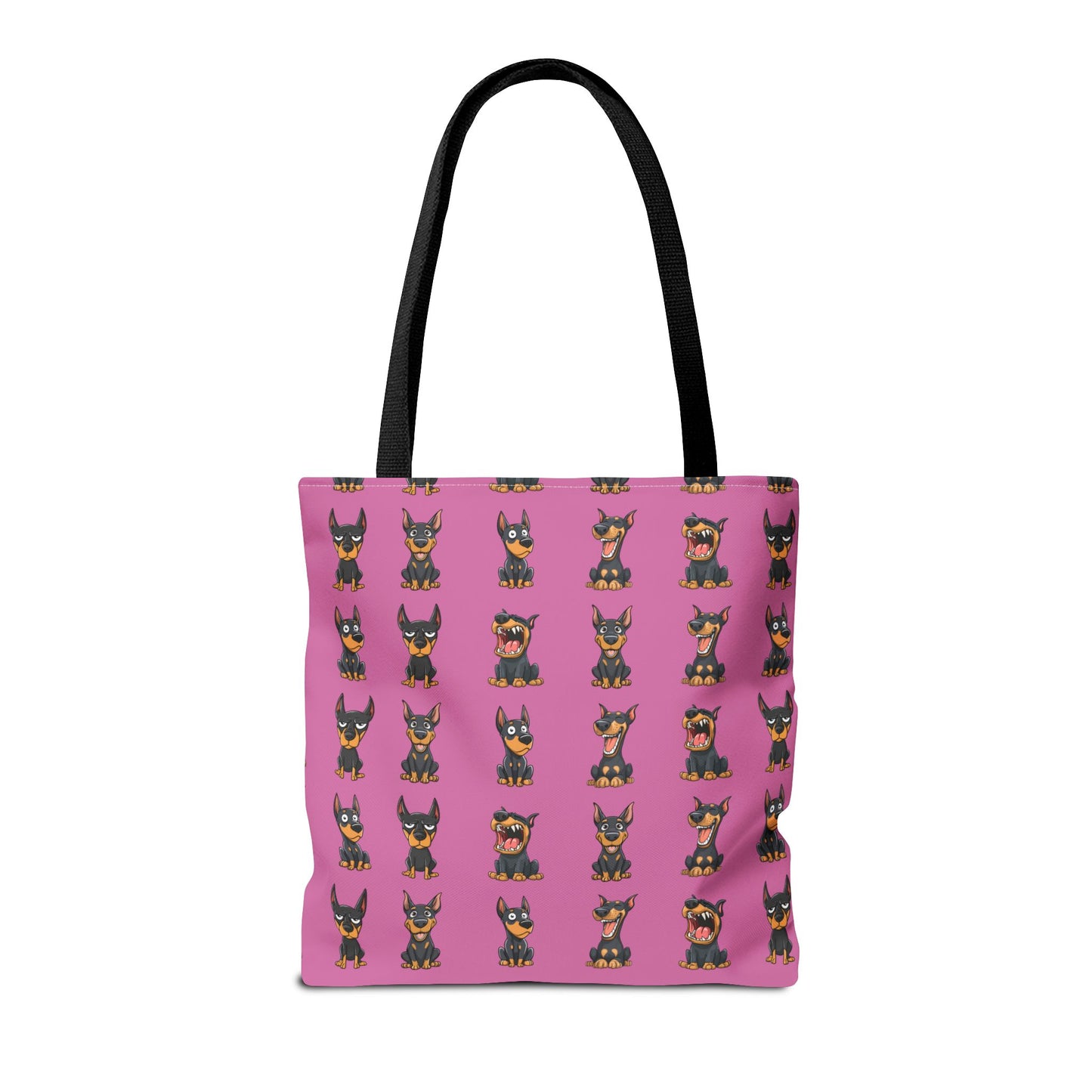 Doberman Cartoon Pattern Tote Bag