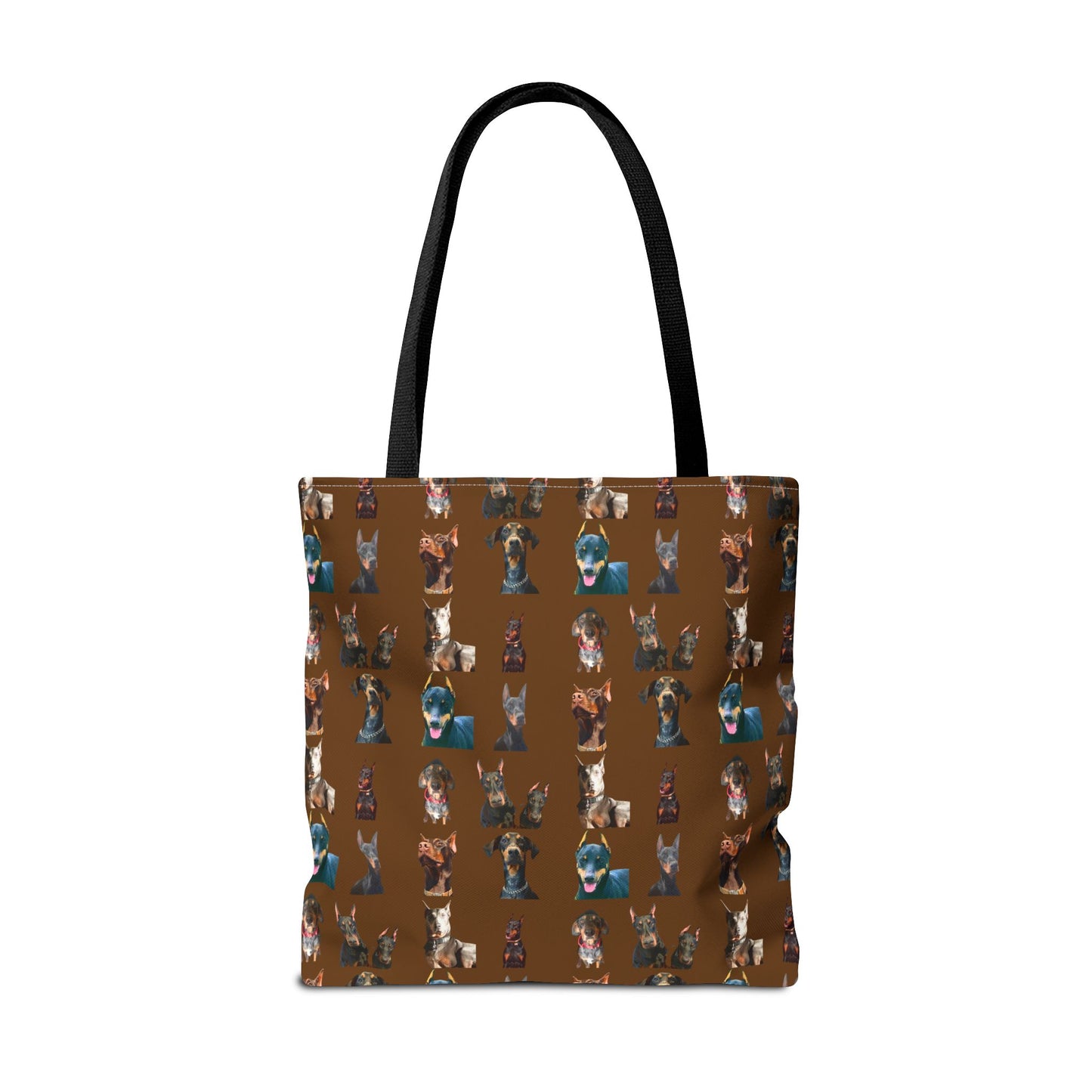Edition 4 Doberman Model Pattern Brown Tote Bag