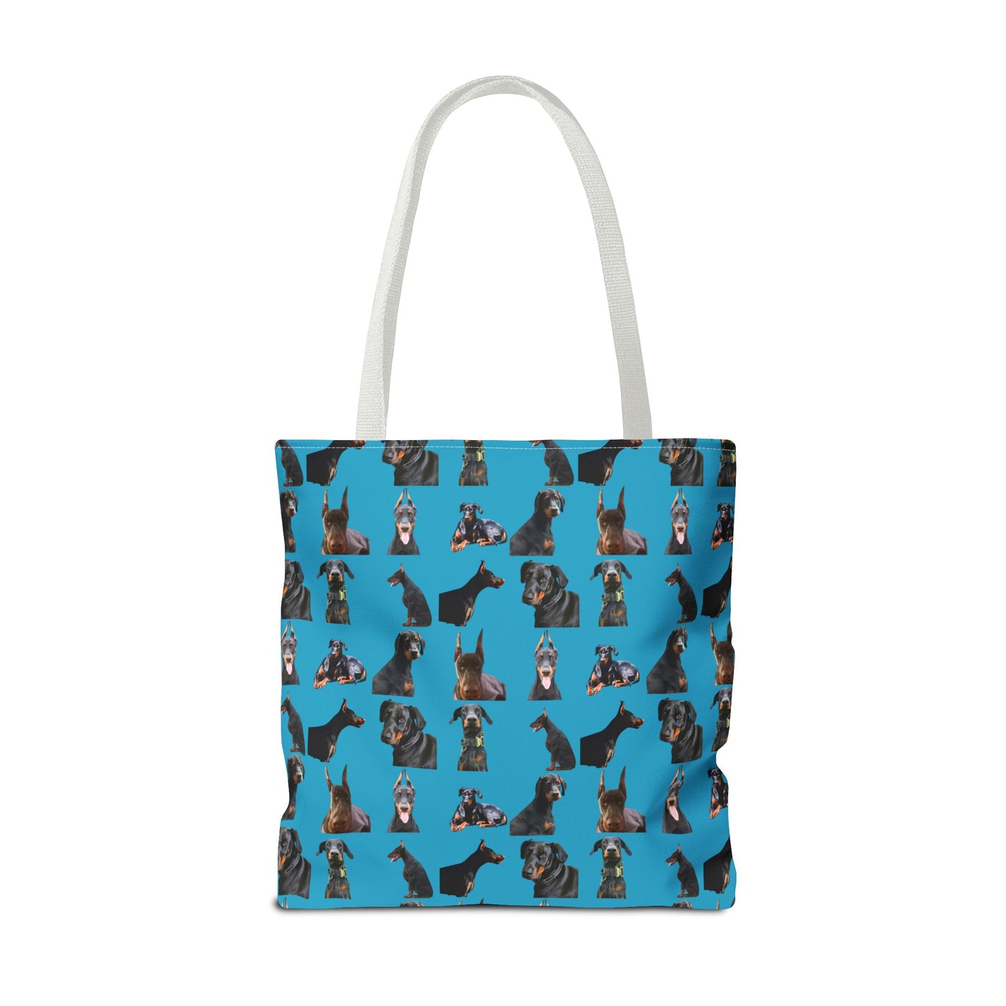 Edition 6 Doberman Model Pattern Turquoise Tote Bag