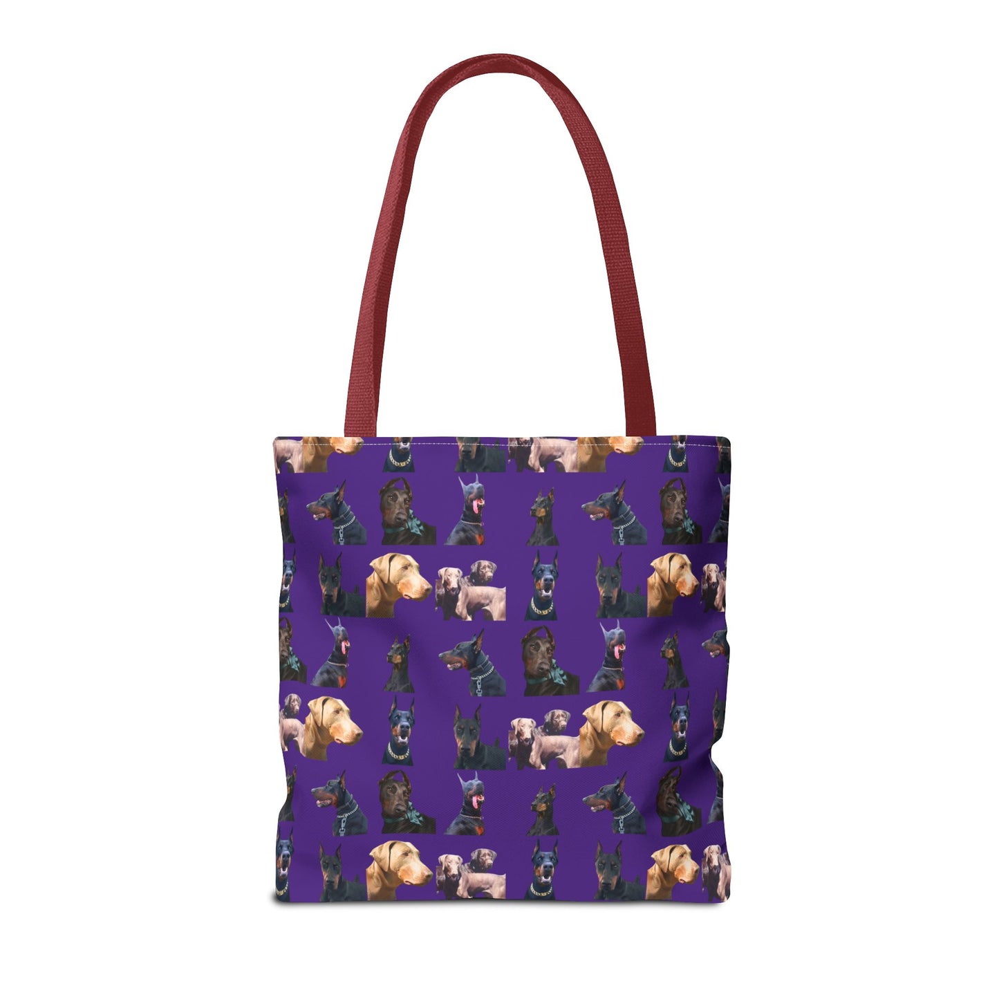 Edition 8 Doberman Model Pattern Purple Tote Bag
