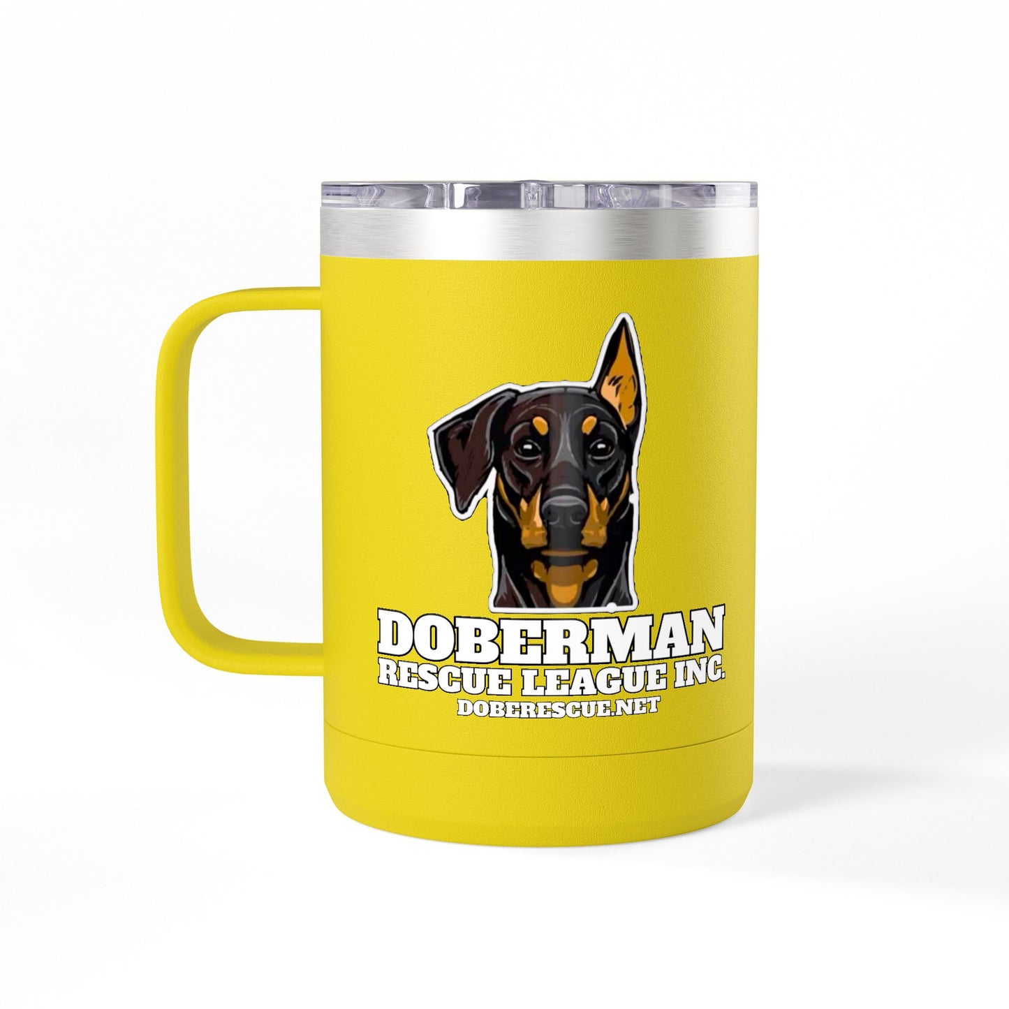 Doberman Rescue League 15oz Insulated Coffee Tumbler