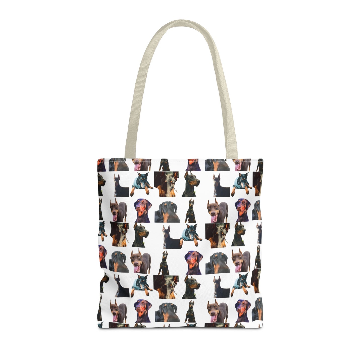 Edition 3 Doberman Model Pattern White Tote Bag