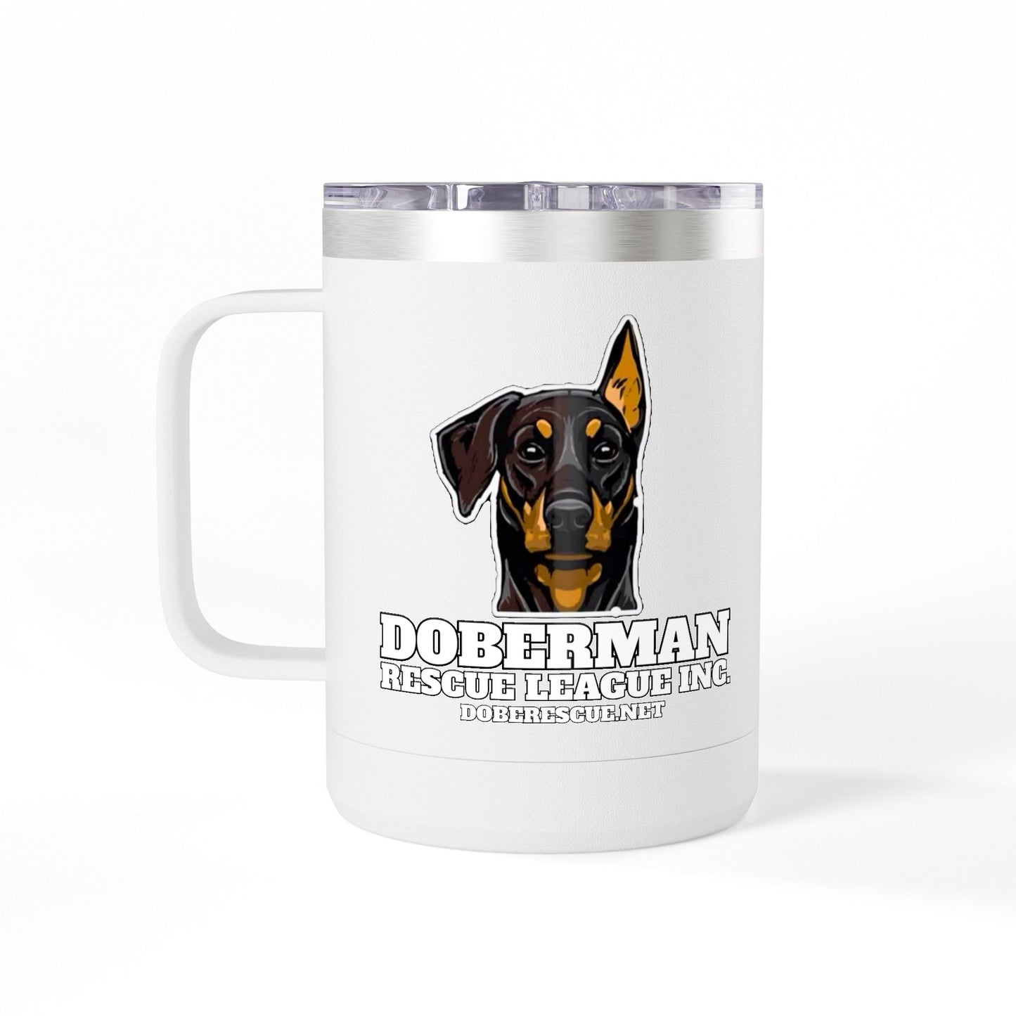 Doberman Rescue League 15oz Insulated Coffee Tumbler