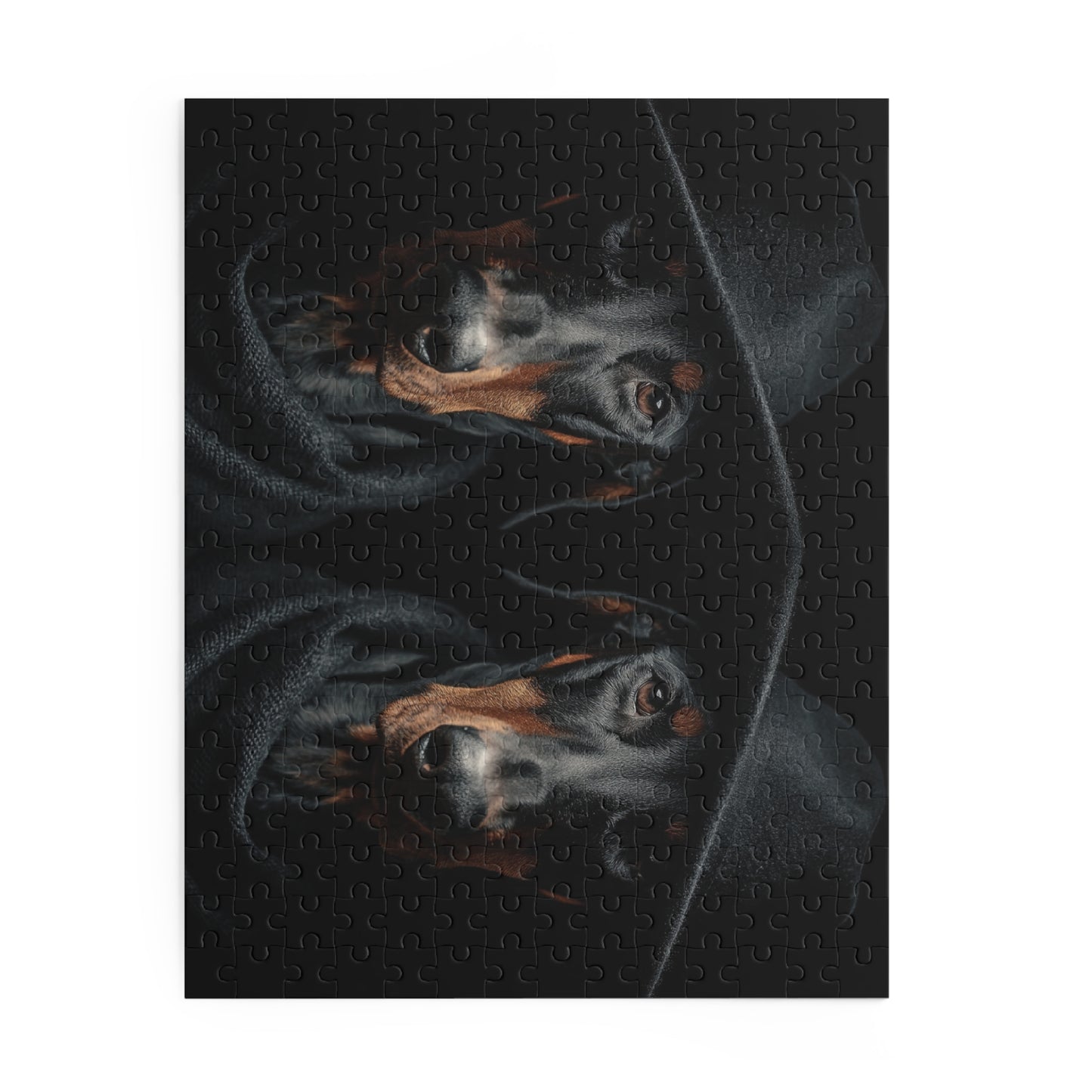 Human Mental Stimulation 3 Puzzle Black Lab Portrait Puzzle 1 Jigsaw (120/252/500 Pieces)