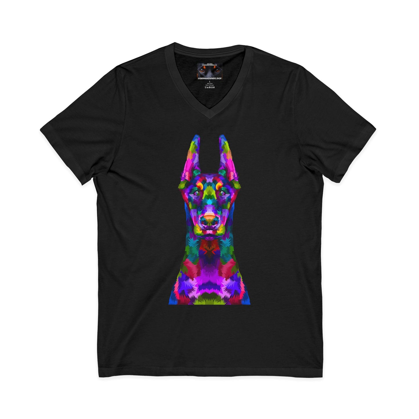 Look 1 Private Label Unisex Jersey Short Sleeve V-Neck Tee
