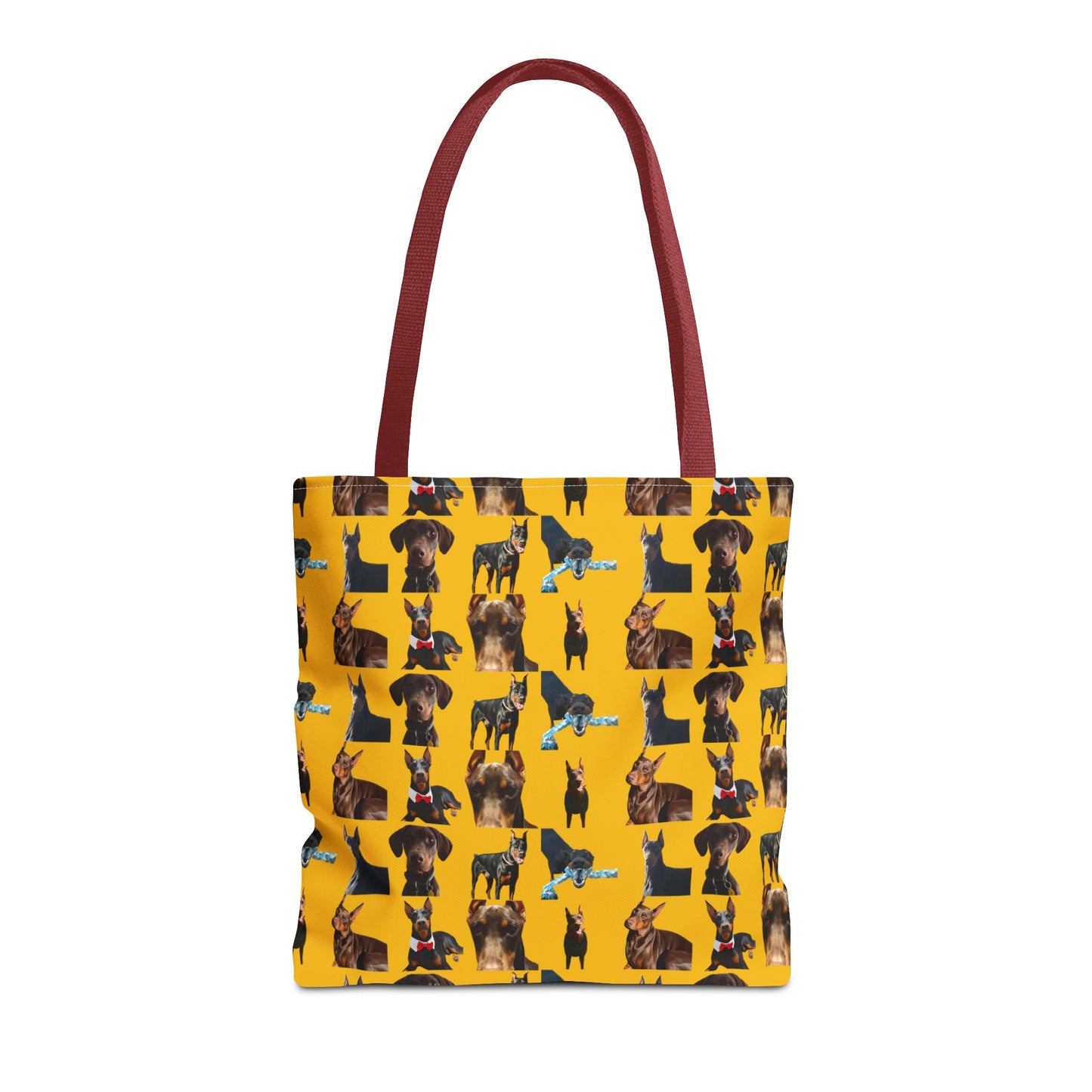 Edition 1 Doberman Model Pattern Yellow Tote Bag