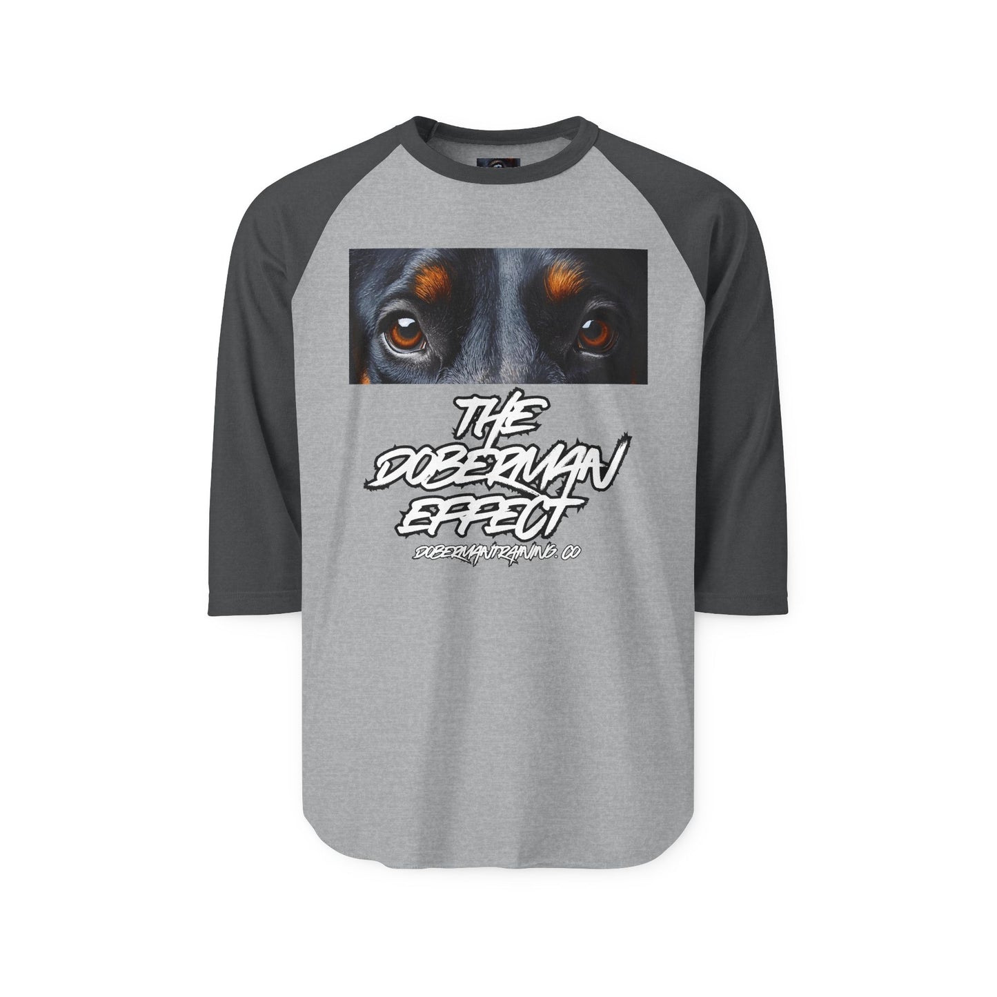 Doberman Effect 1 Unisex Three-Quarter Sleeve Raglan Shirt