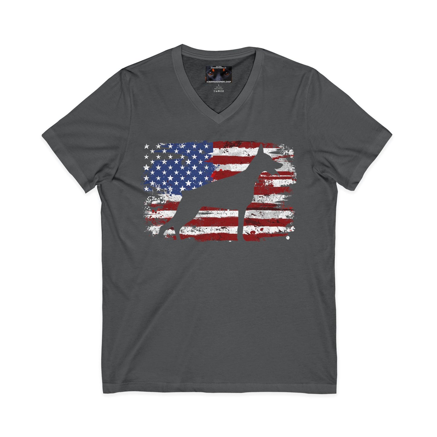 Patriot 3 Private Label Unisex Jersey Short Sleeve V-Neck Tee