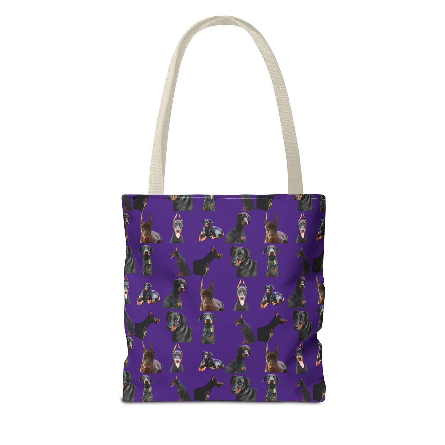Edition 6 Doberman Model Pattern Purple Tote Bag