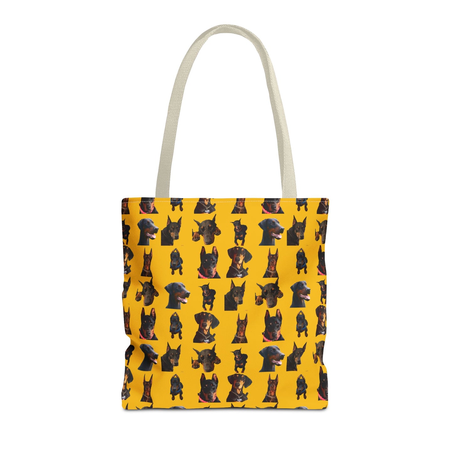 Edition 2 Doberman Model Pattern Yellow Tote Bag