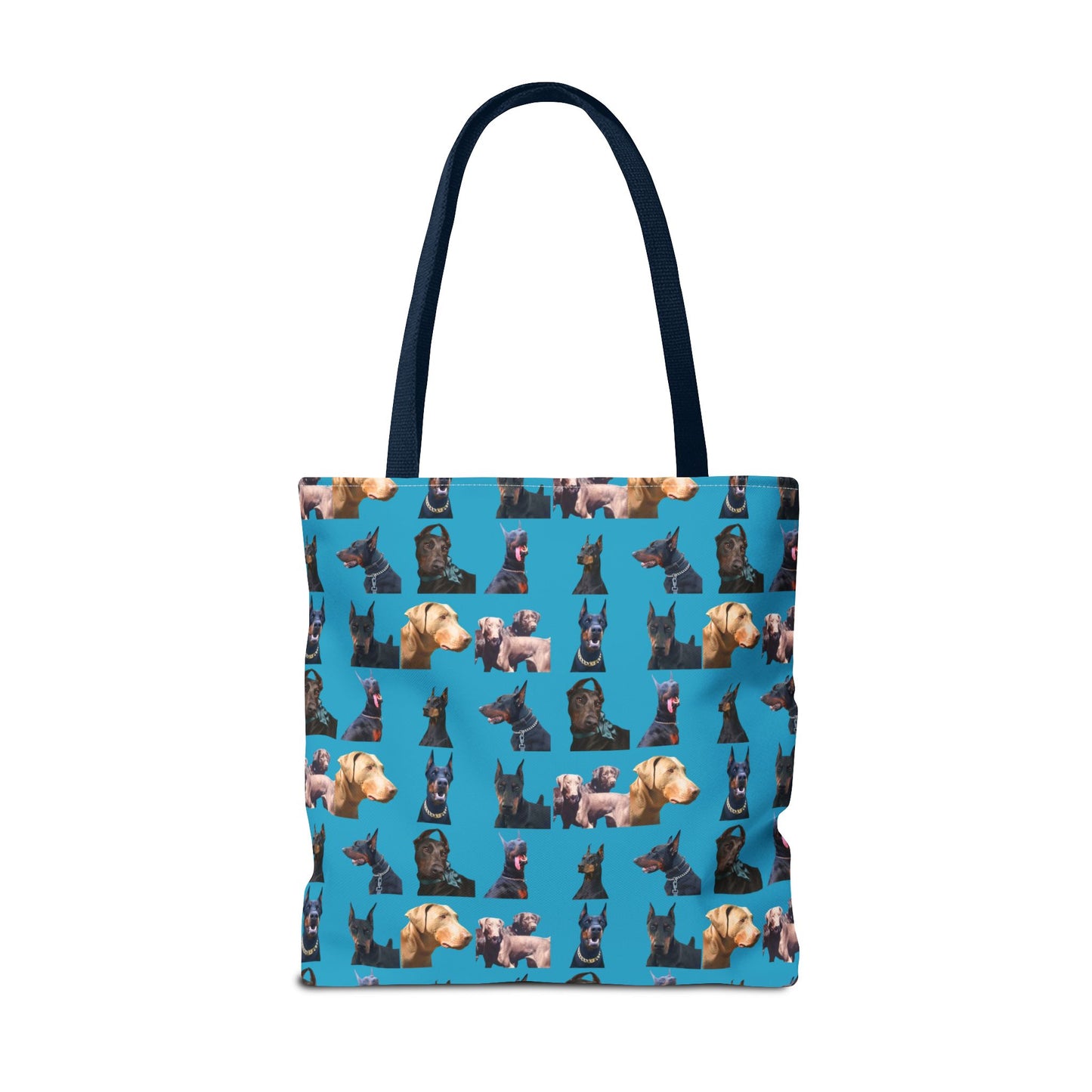 Edition 8 Doberman Model Pattern Turquoise Tote Bag