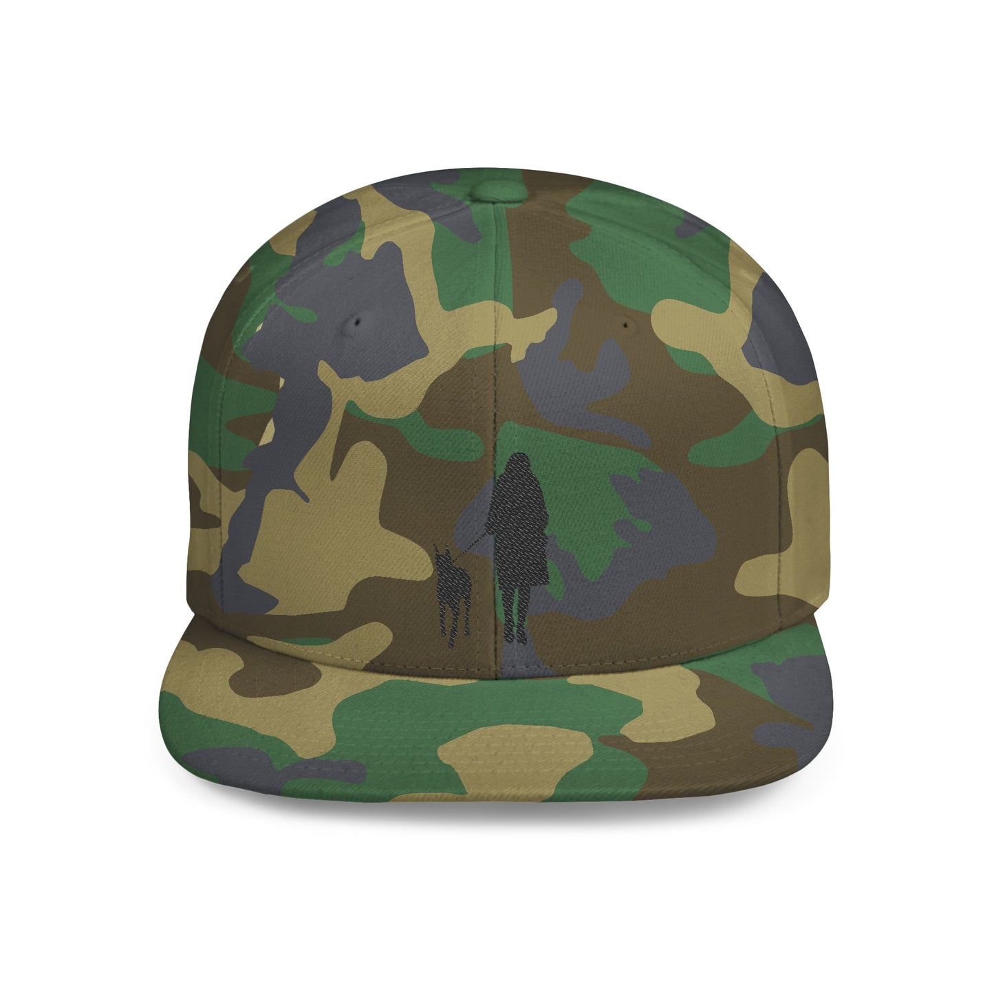 Queen 1 Embroidered Flat Bill Snapback