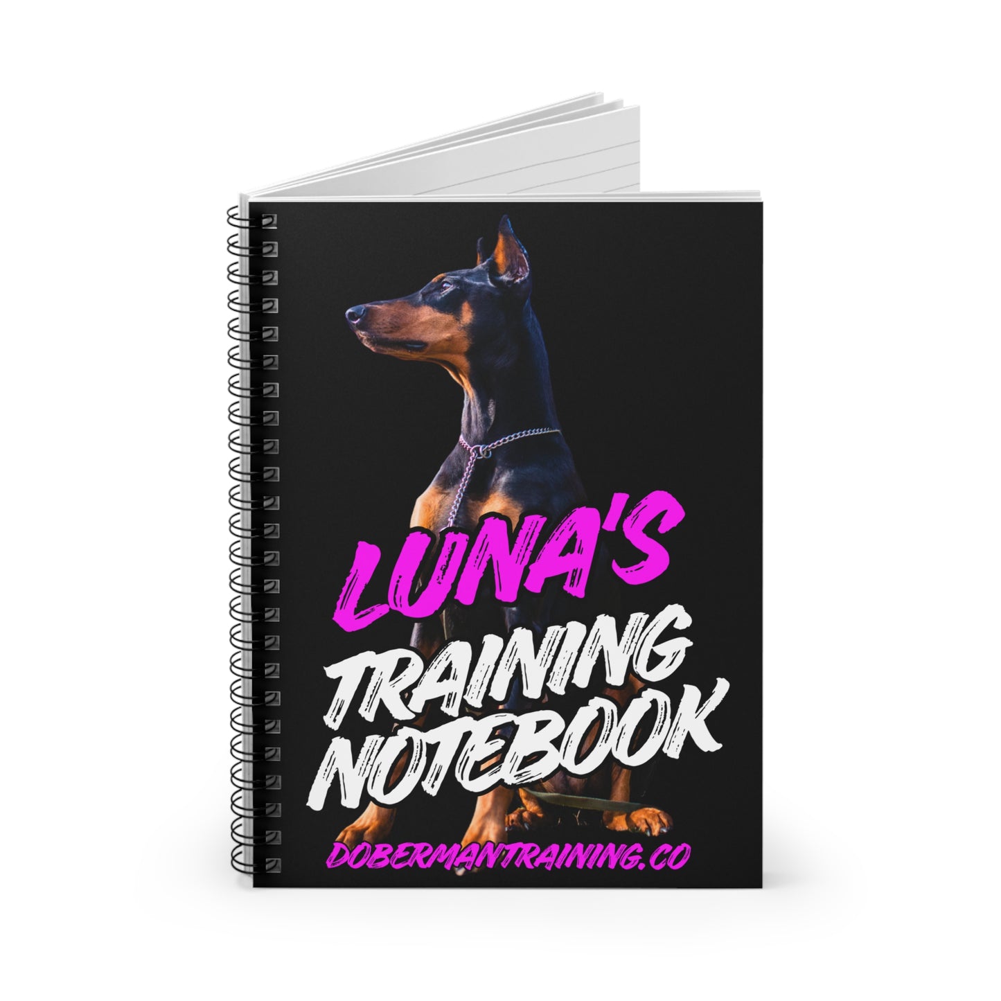Training Notebook — Personalized Doberman Journal Training Notebook