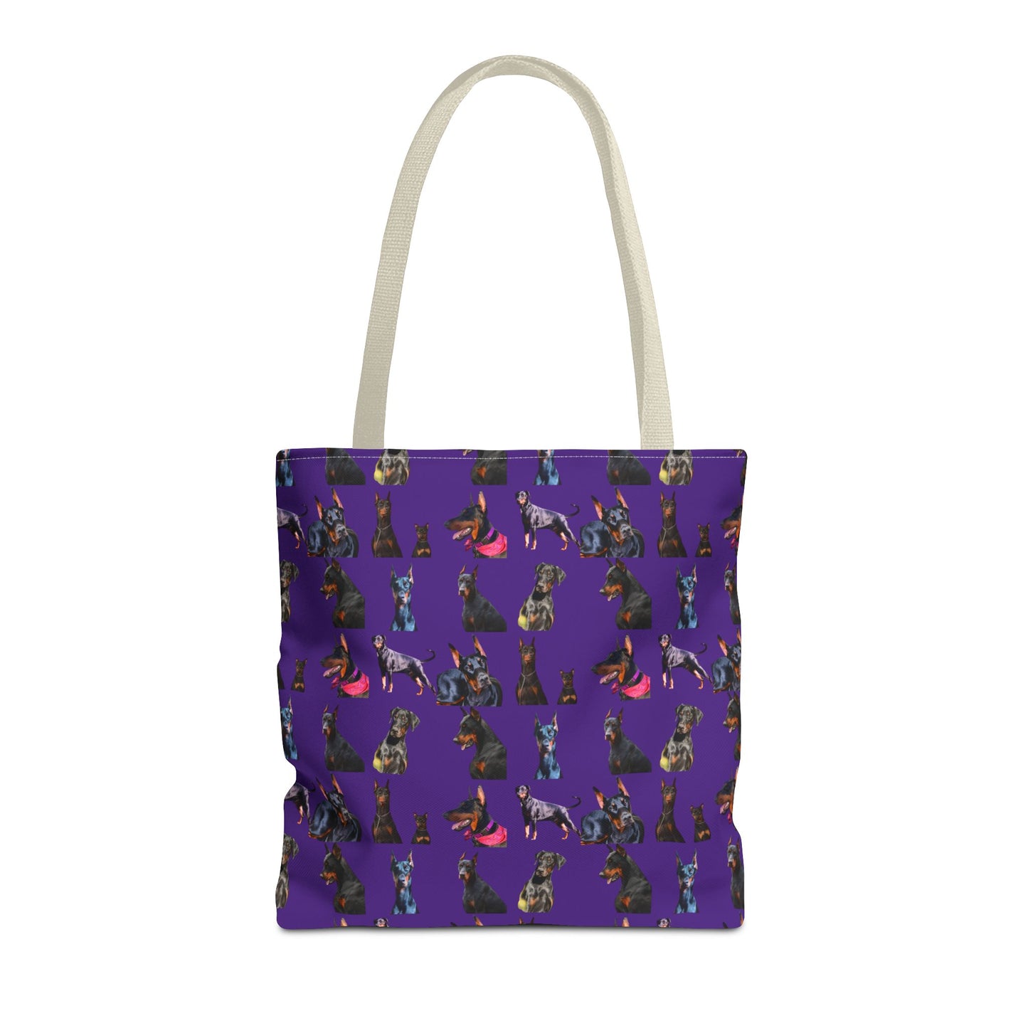Edition 7 Doberman Model Pattern Purple Tote Bag