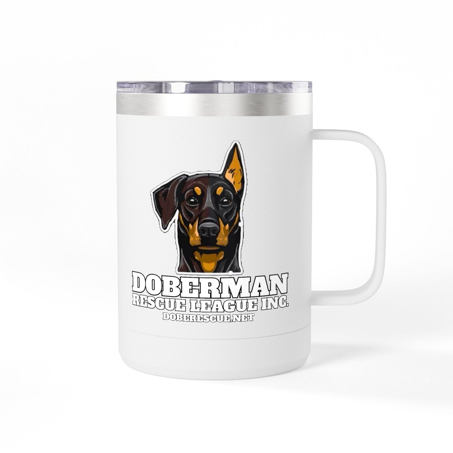 Doberman Rescue League 15oz Insulated Coffee Tumbler