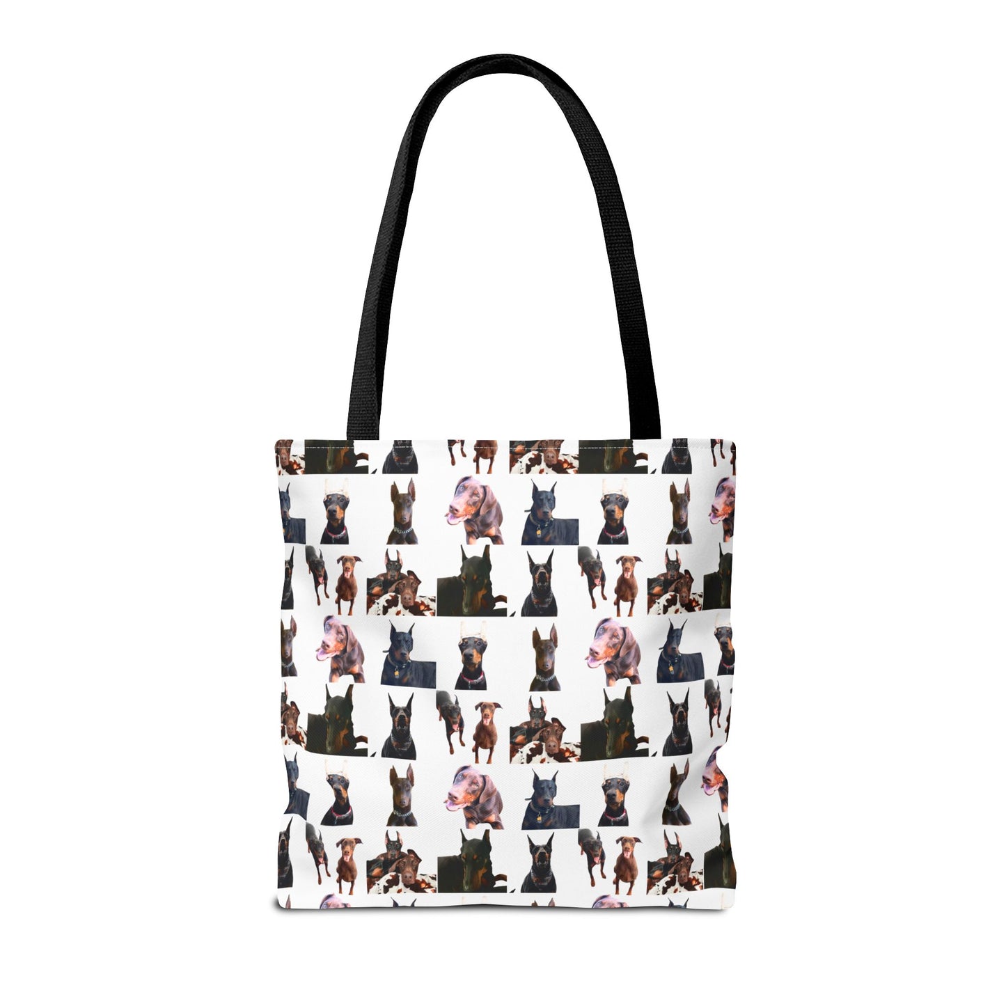 Edition 10 Doberman Model Pattern White Tote Bag