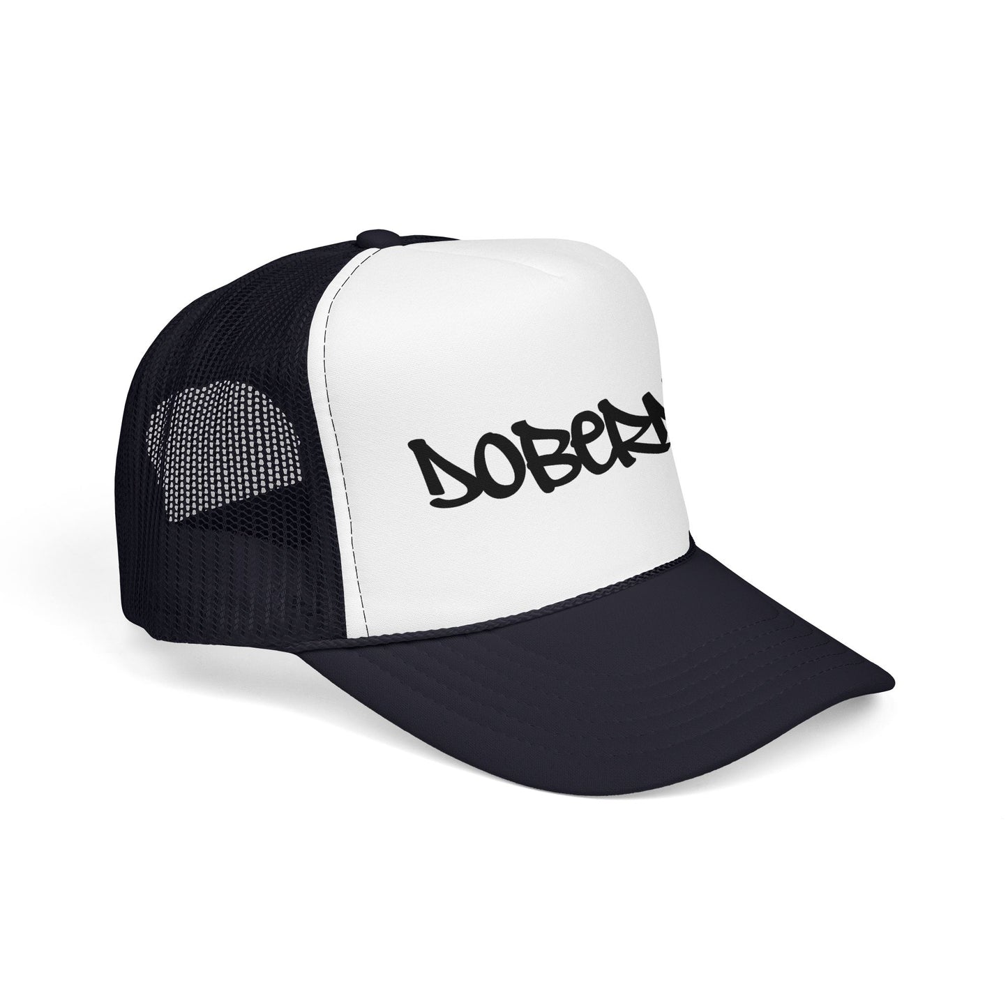 Doberman Graffiti Foam Trucker Hat Made in USA