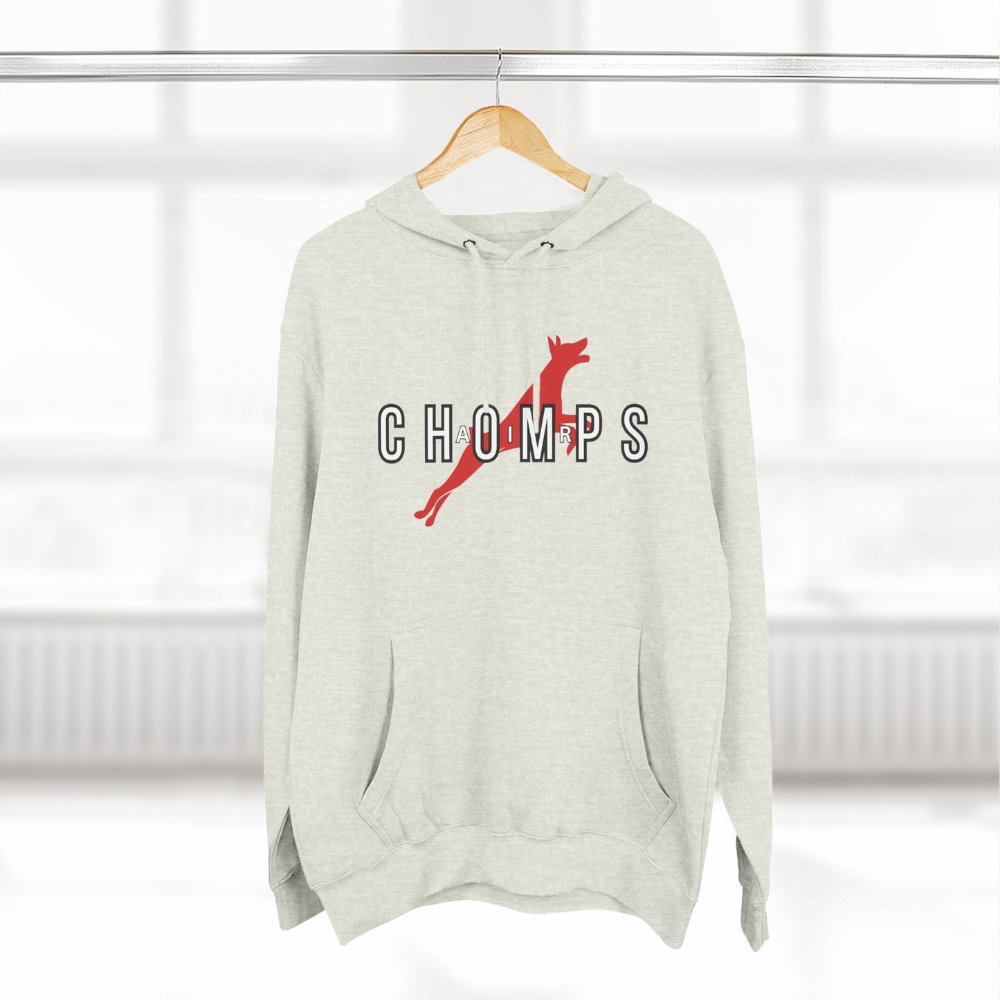 Air Chomps Three-Panel Fleece Hoodie