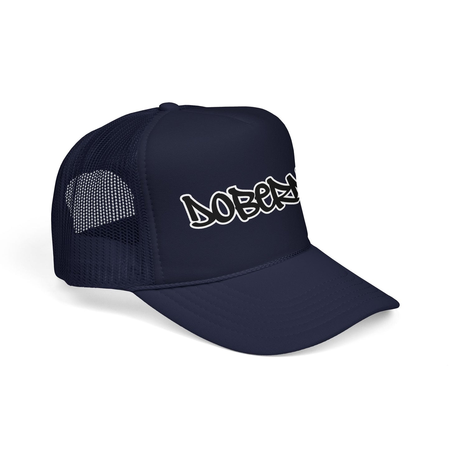 Doberman Graffiti Foam Trucker Hat Made in USA