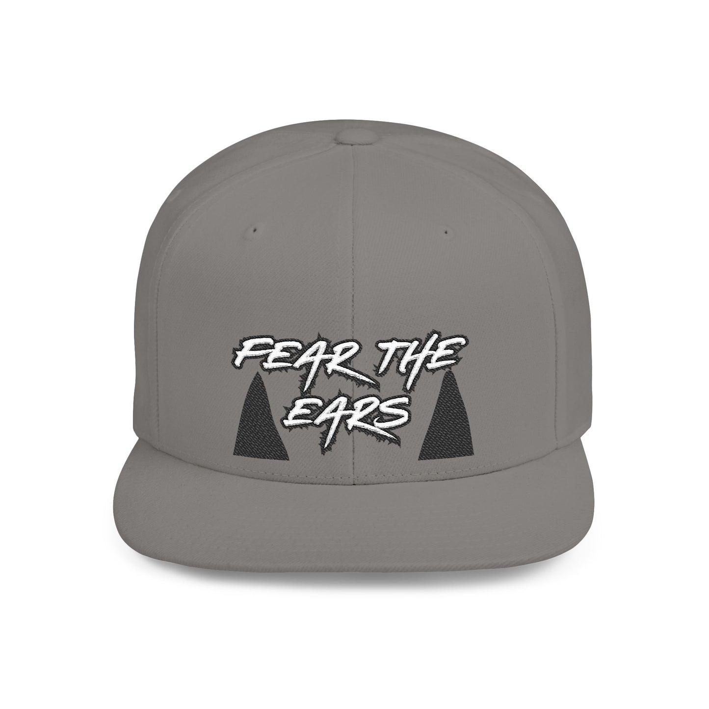 Ears 2 Embroidered Flat Bill Snapback