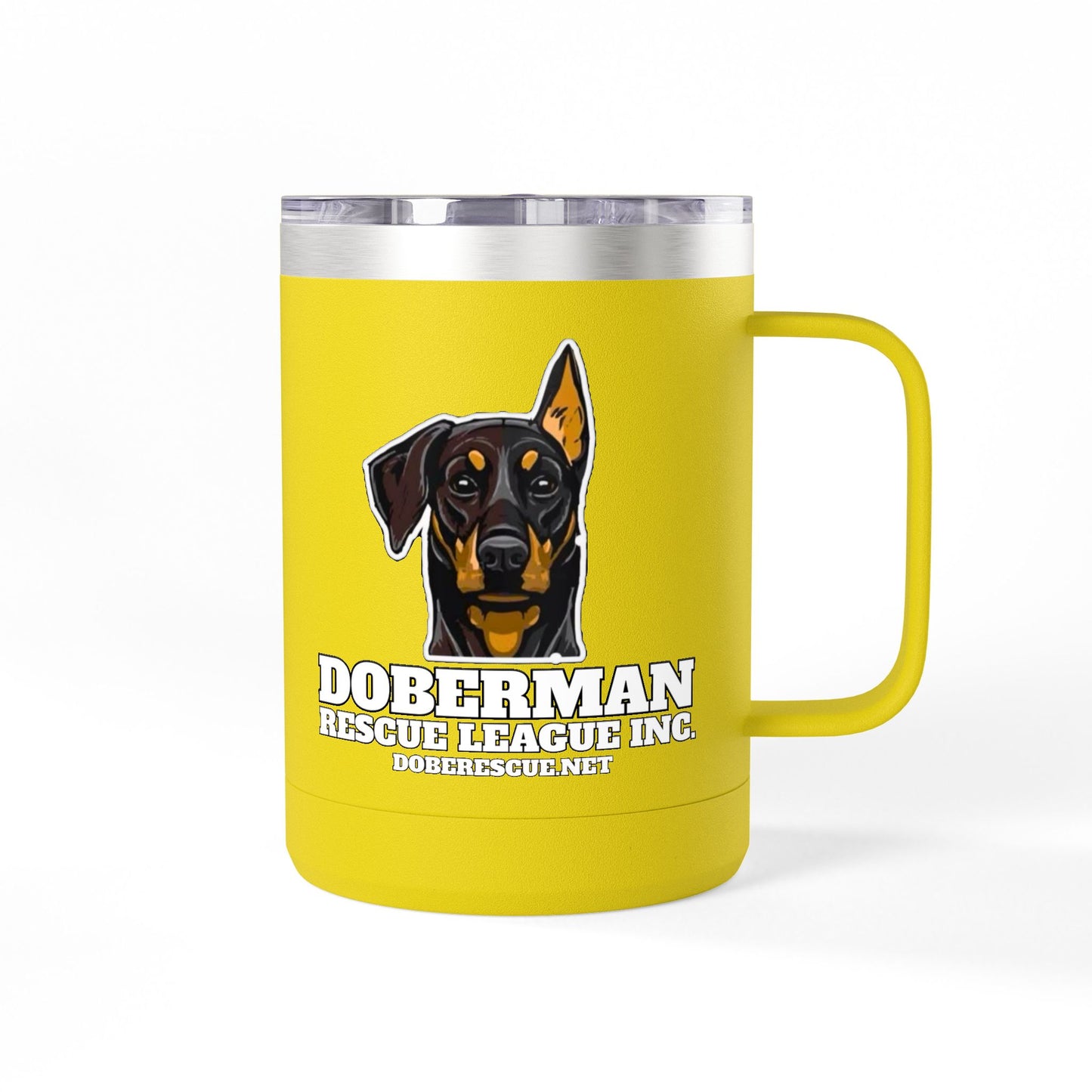 Doberman Rescue League 15oz Insulated Coffee Tumbler