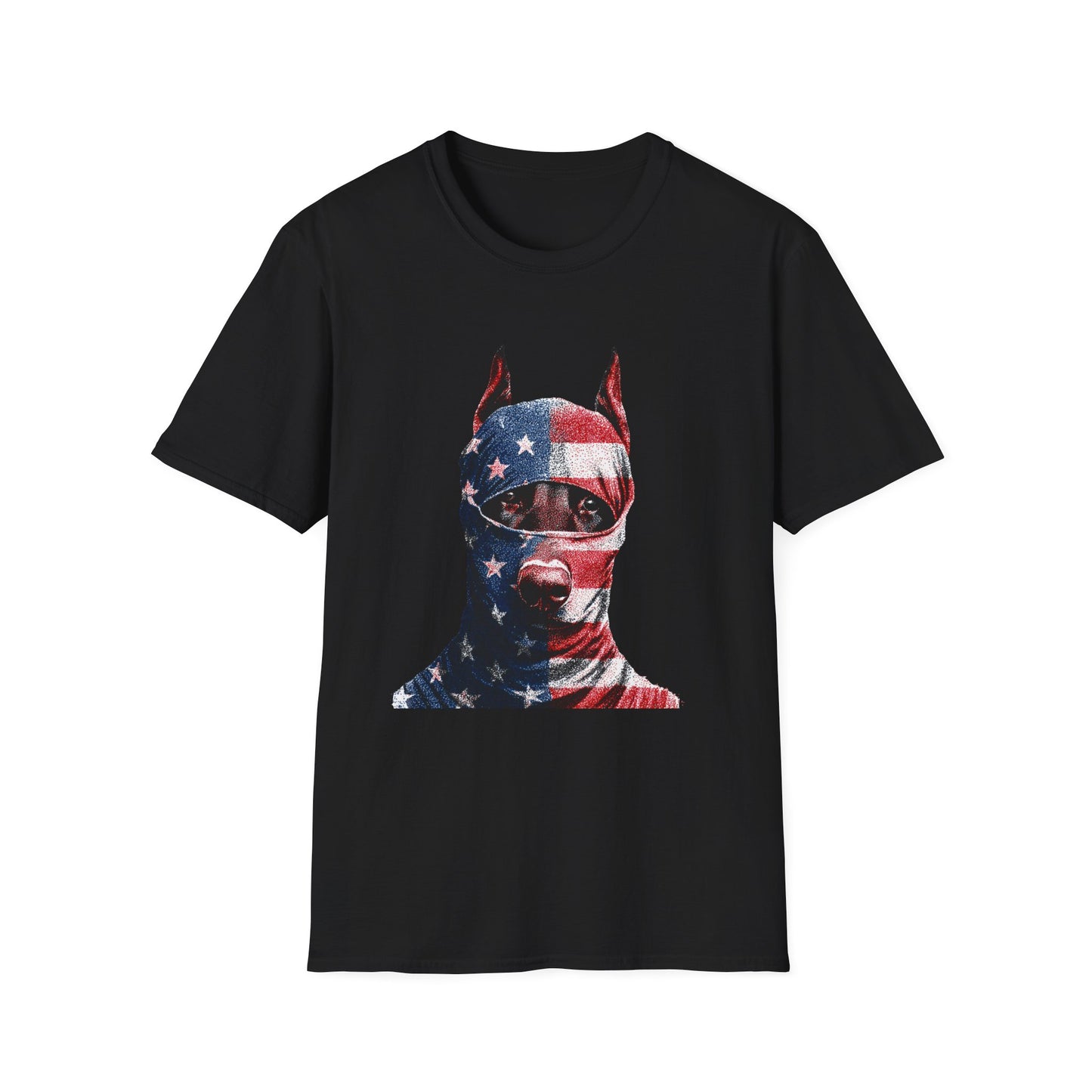 Doberman 2 Portrait T‑Shirt