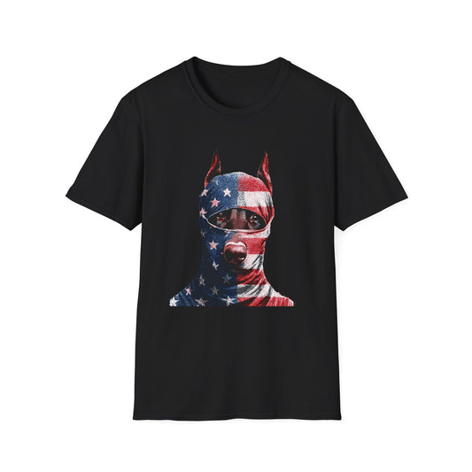 Doberman 2 Portrait T‑Shirt
