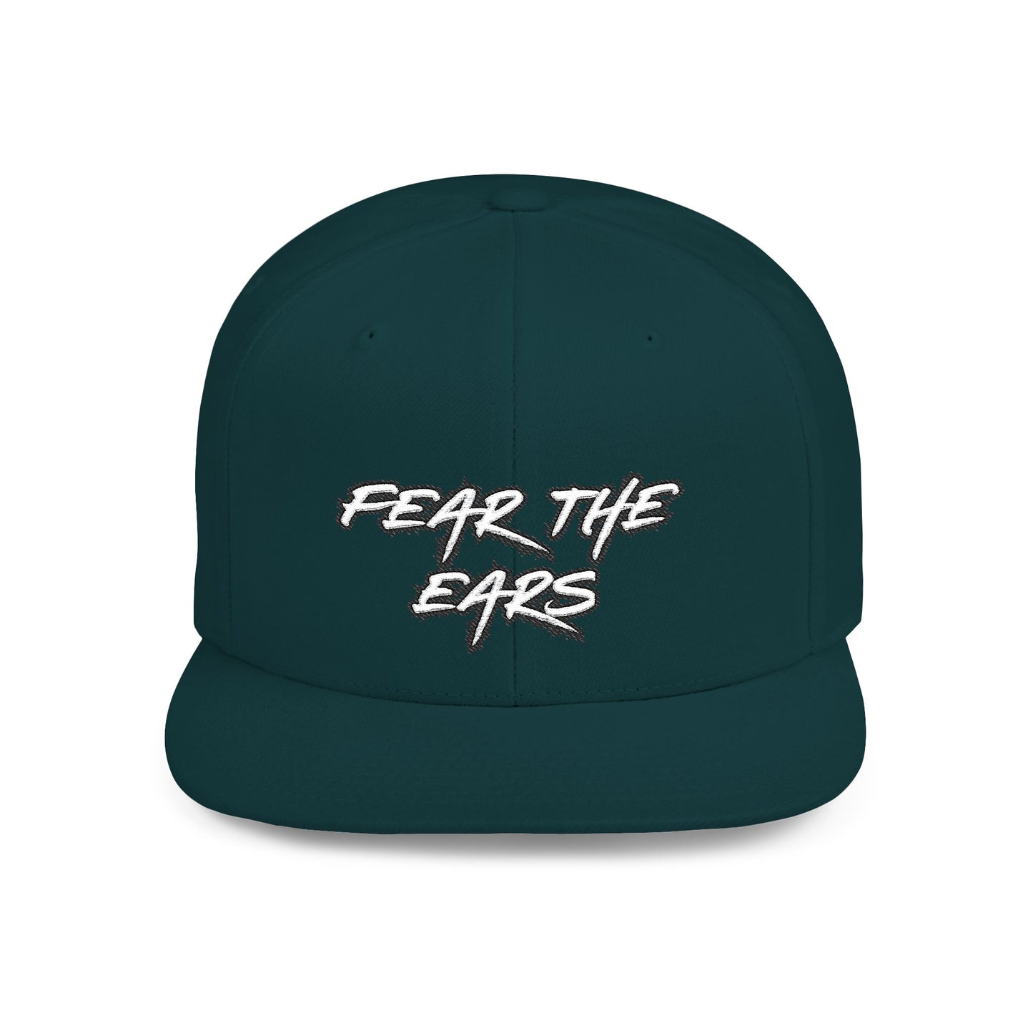Ears 1 Embroidered Flat Bill Snapback