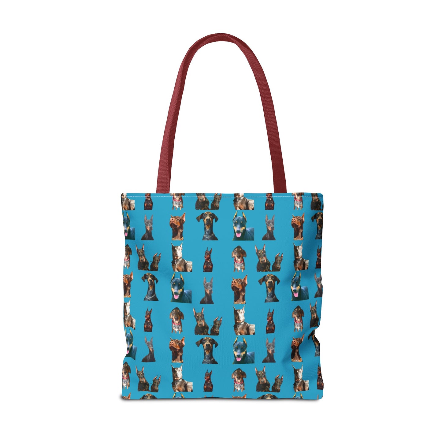 Edition 4 Doberman Model Pattern Turquoise Tote Bag