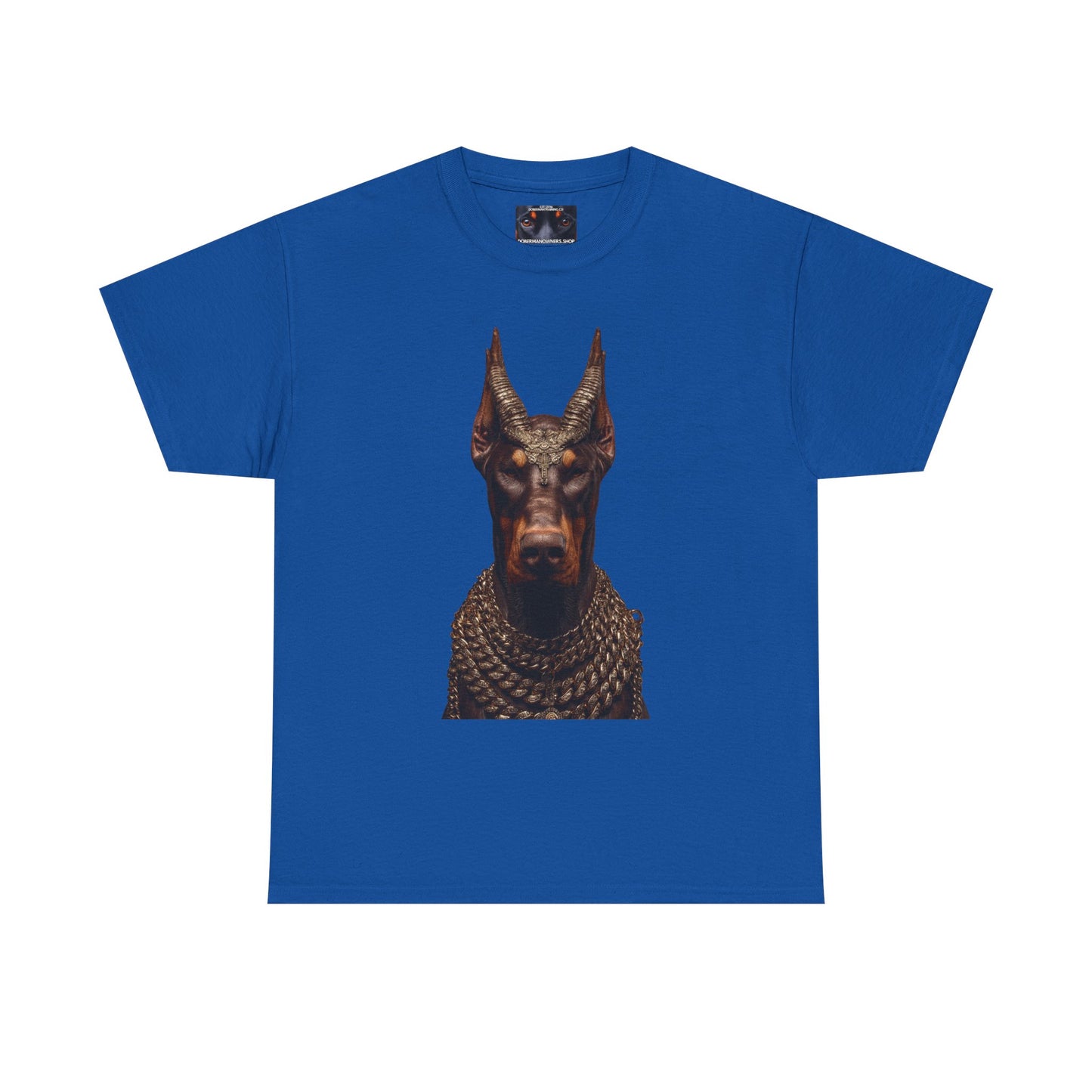 Doberman Goat 4 Private Lable Unisex Heavy Cotton Tee