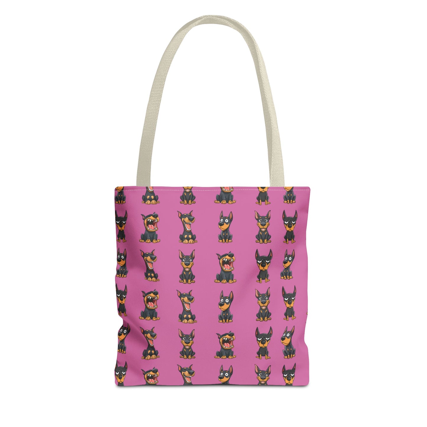 Doberman Cartoon Pattern Tote Bag