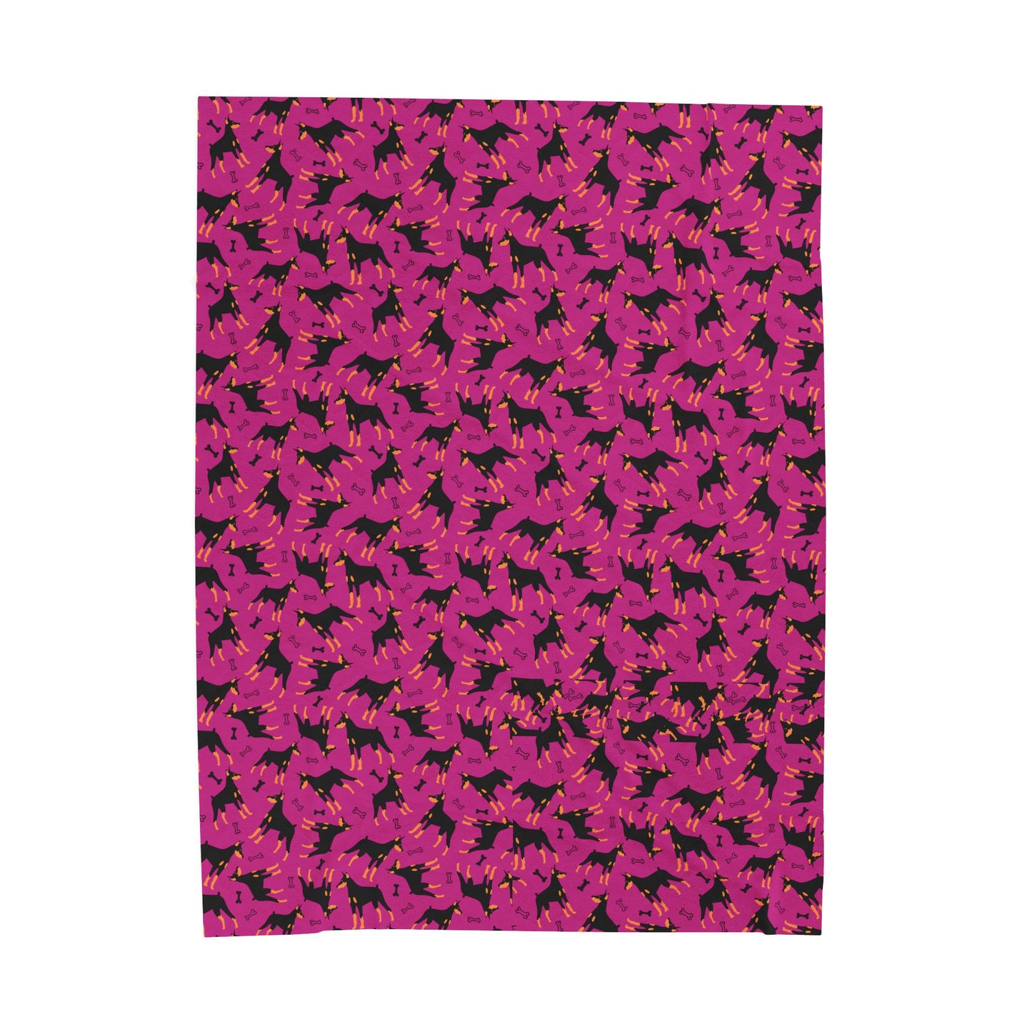 Pink AOP Velveteen Plush Blanket