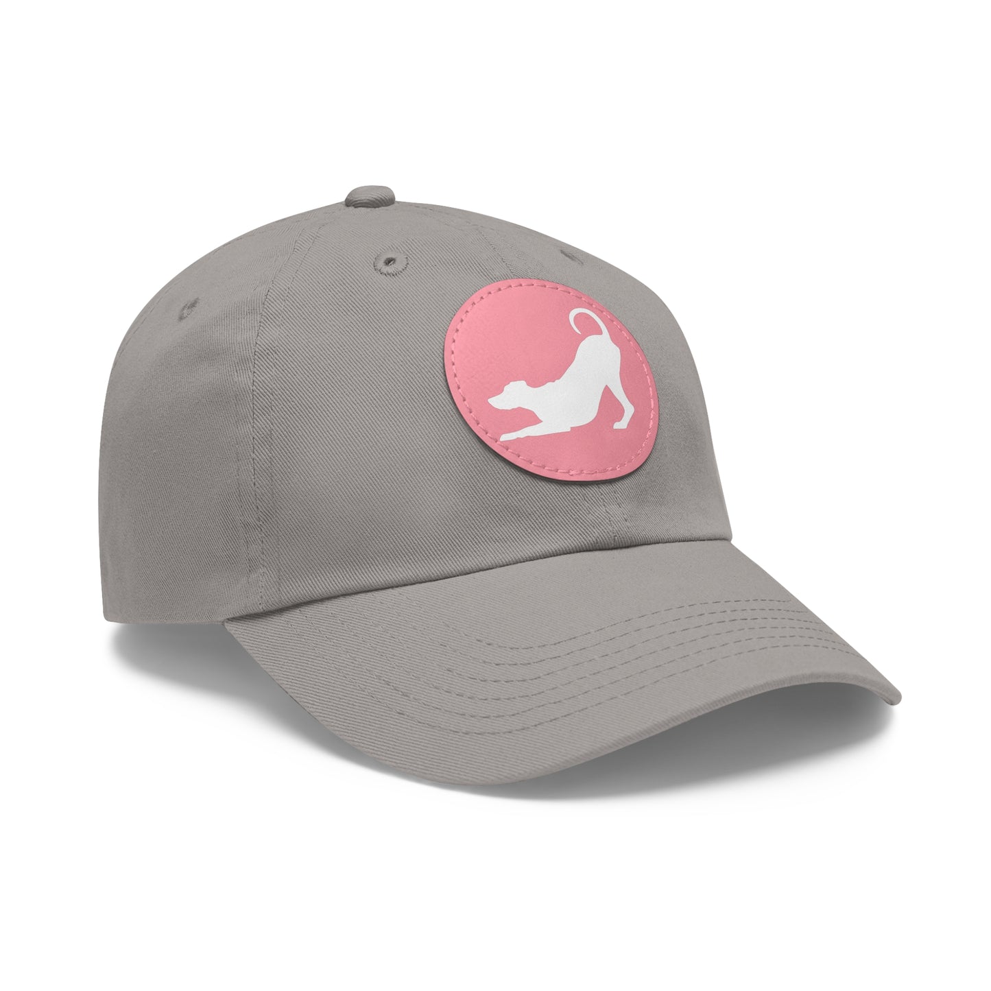 N 2 Dad Hat with Leather Patch (Round)