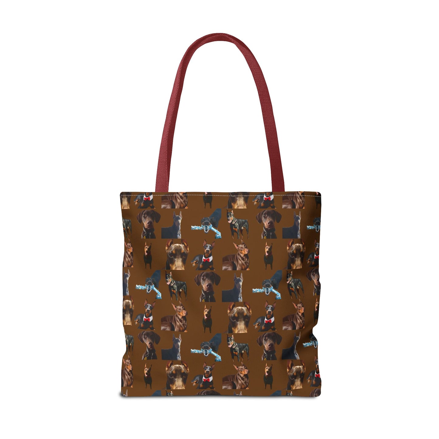Edition 1 Doberman Model Pattern Brown Tote Bag