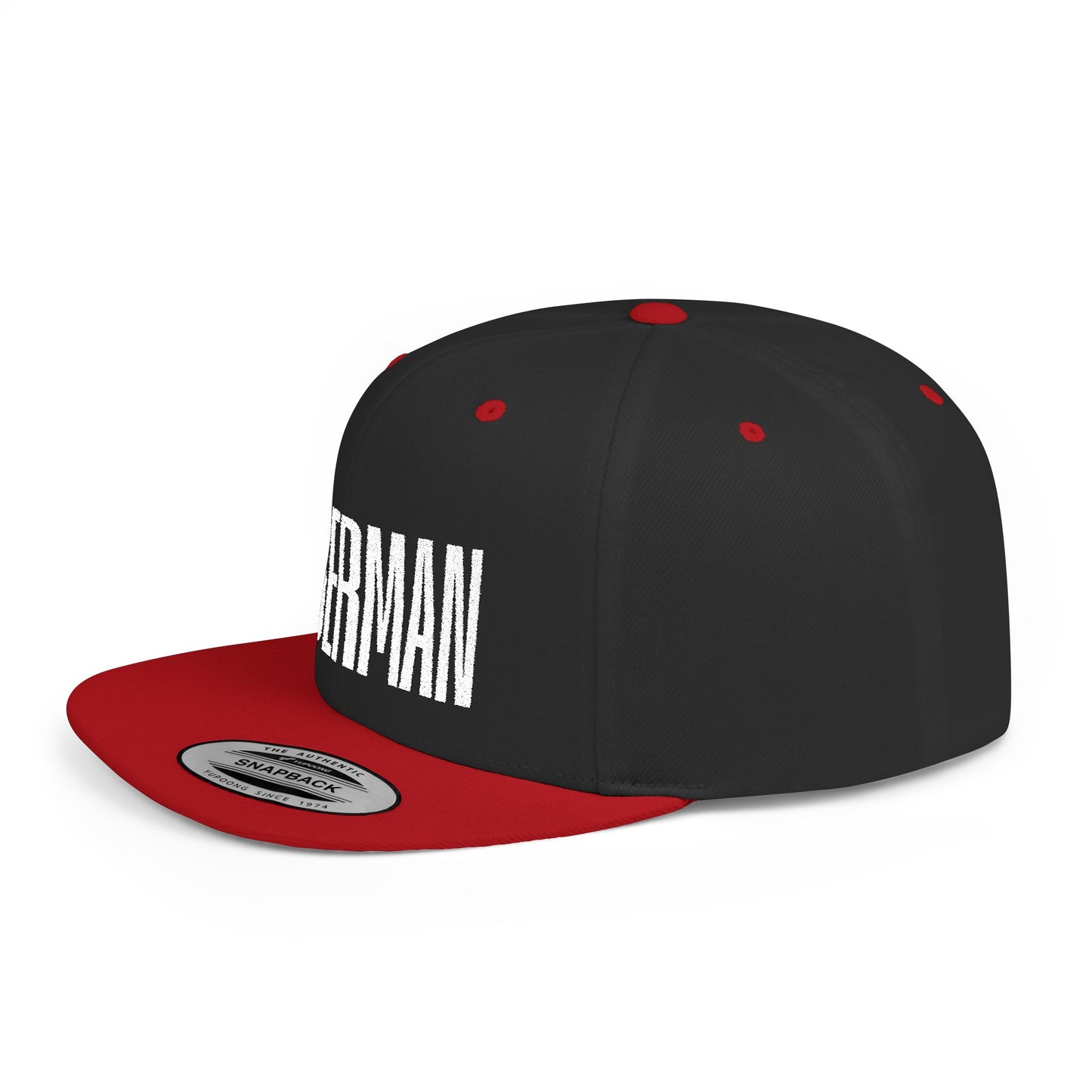 Doberman 2 Embroidered Flat Bill Snapback