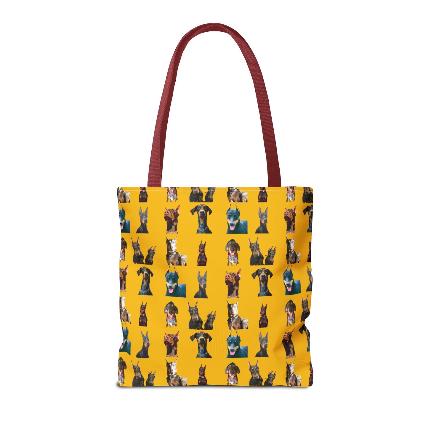 Edition 4 Doberman Model Pattern Yellow Tote Bag