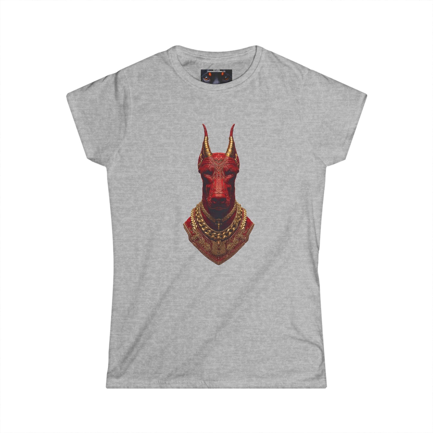 Doberman Goat 3 Women's Softstyle Tee