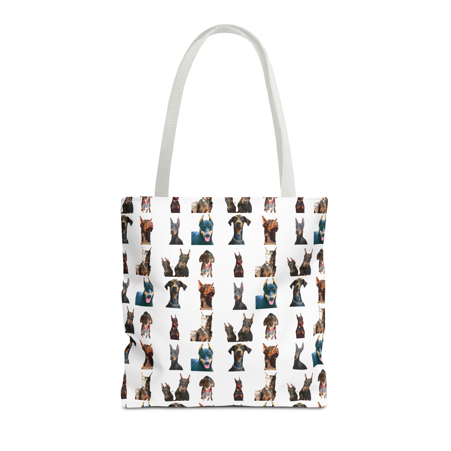 Edition 4 Doberman Model Pattern White Tote Bag
